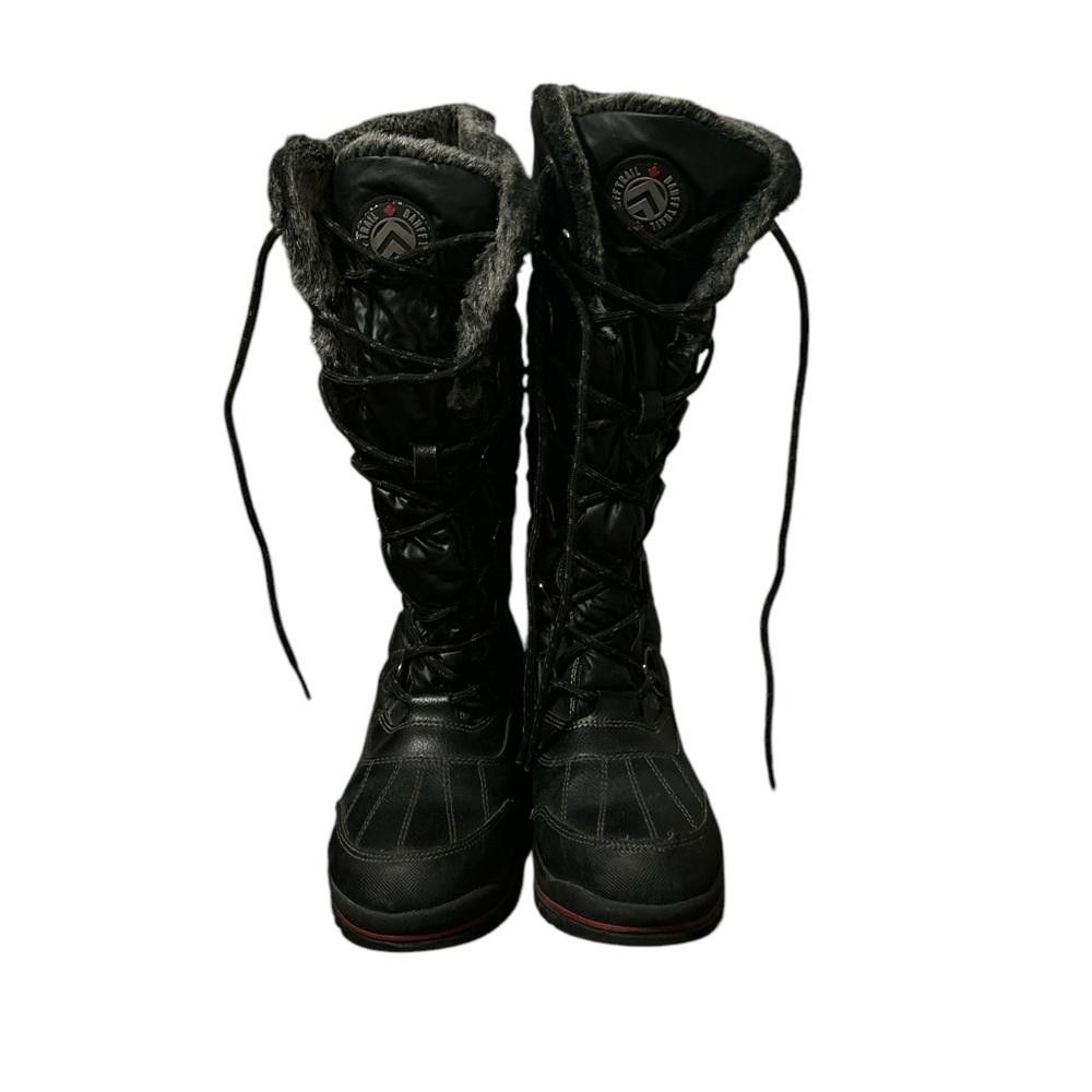 Designer Warm & Stylish Black Winter Boots Size US 6 / IT 36 - 1 Thumbnail