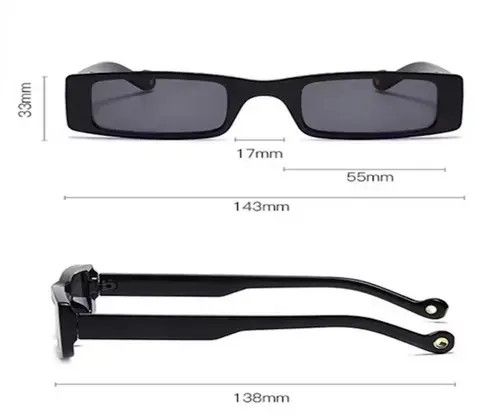 Designer × Electric Visual 🔥BUY 2GET 1🔥Retro square sunglasses Size ONE SIZE - 4 Thumbnail