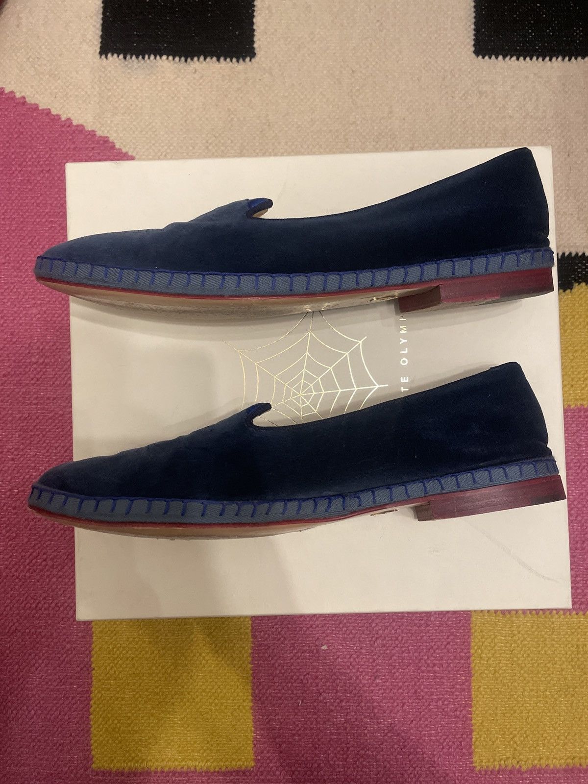 Other Charlotte Olympia Velvet Cat Slippers US11/EU44 Size US 11 / EU 44 - 6 Thumbnail