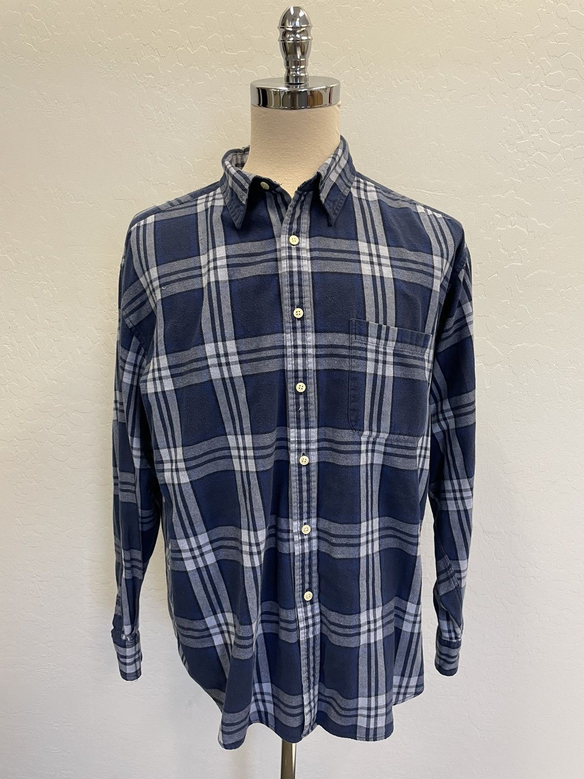 J.Crew × Vintage Vintage Cotton Flannel Shirt Size US XL / EU 56 / 4 - 2 Thumbnail