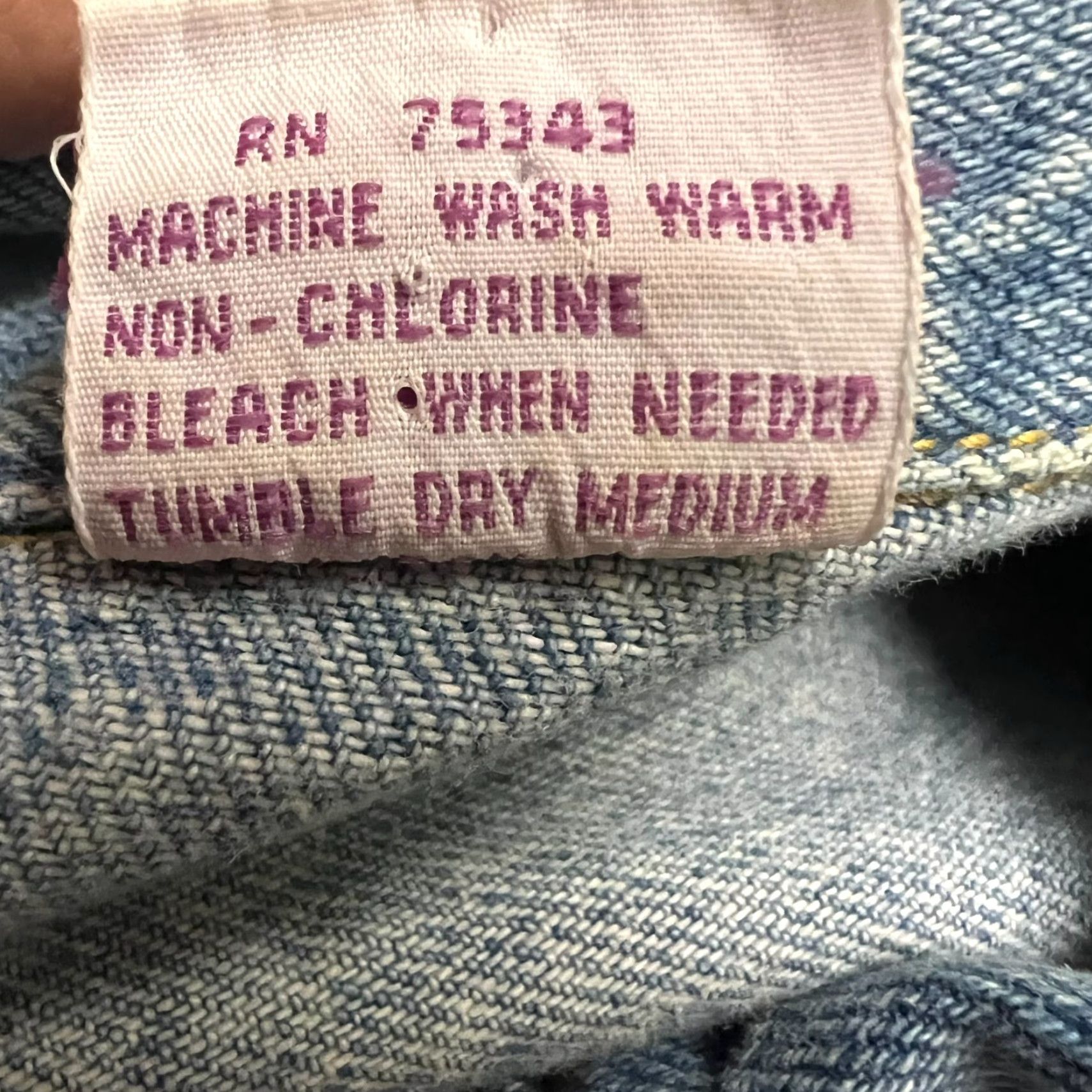 Vintage KENJI Floral Embroidered Denim Short Vest Womens L Blue Size 36" / US 14 / IT 50 - 7 Thumbnail