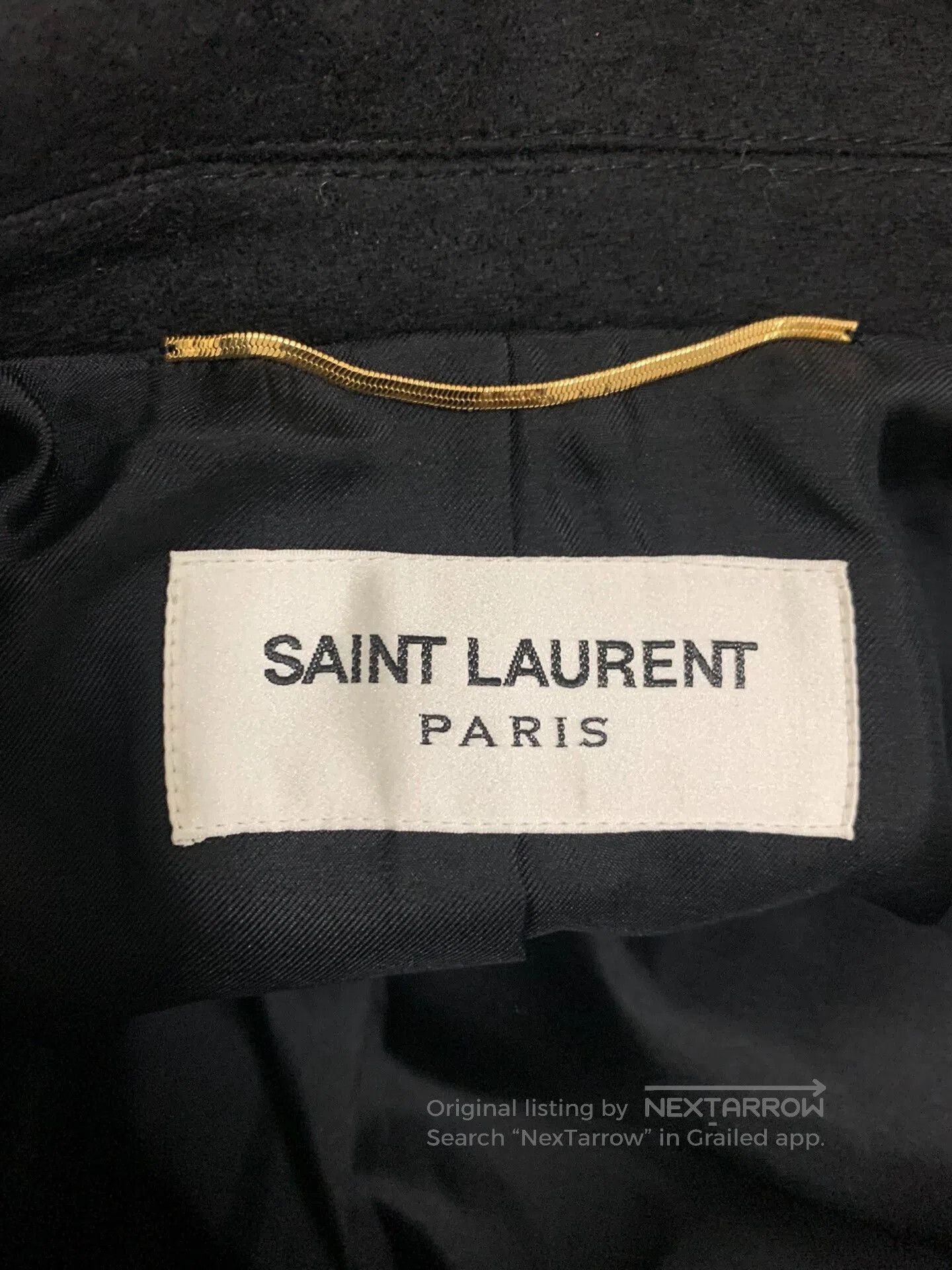 Yves Saint Laurent Saint Laurent Double-Breasted Wool Trench Coat. Size XXS / US 00 / IT 34 - 5 Thumbnail