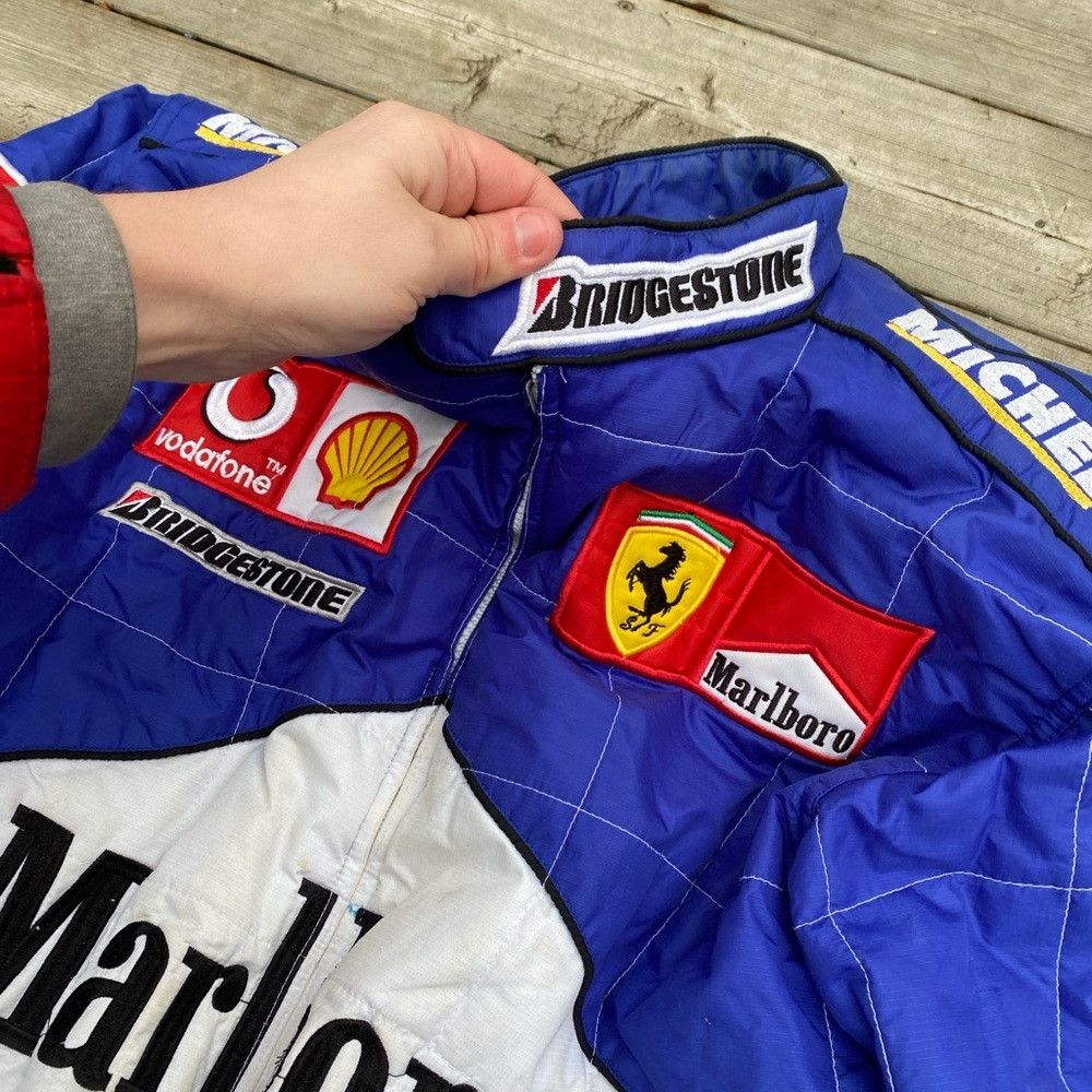 Ferrari × Vintage Vintage 1997 Ferrari Racing Jacket Blue With Malboro embroi Size US M / EU 48-50 / 2 - 9 Thumbnail