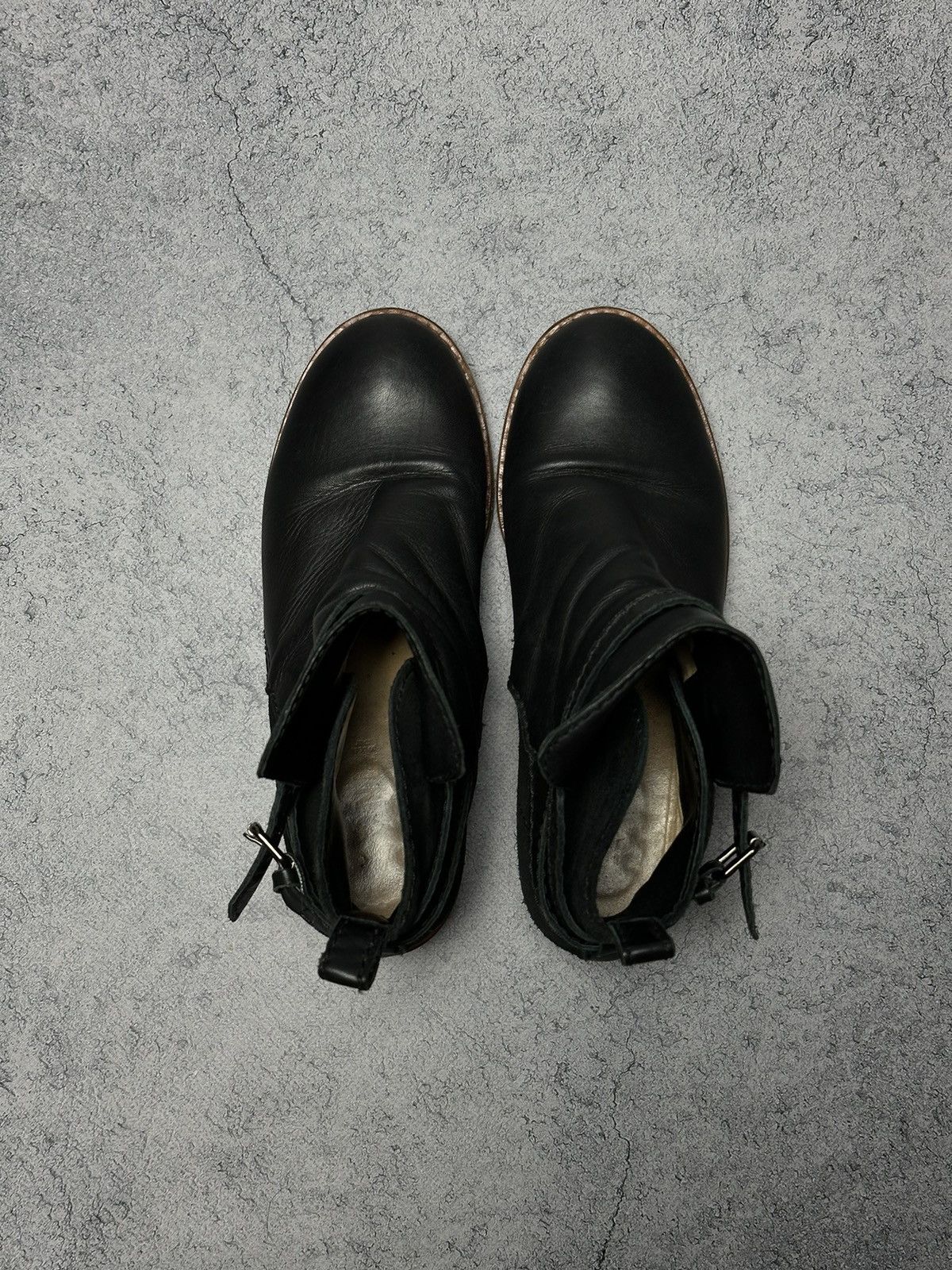 Acne Studios Acne Black Leather Ankle Boots Size US 8 / IT 38 - 2 Thumbnail