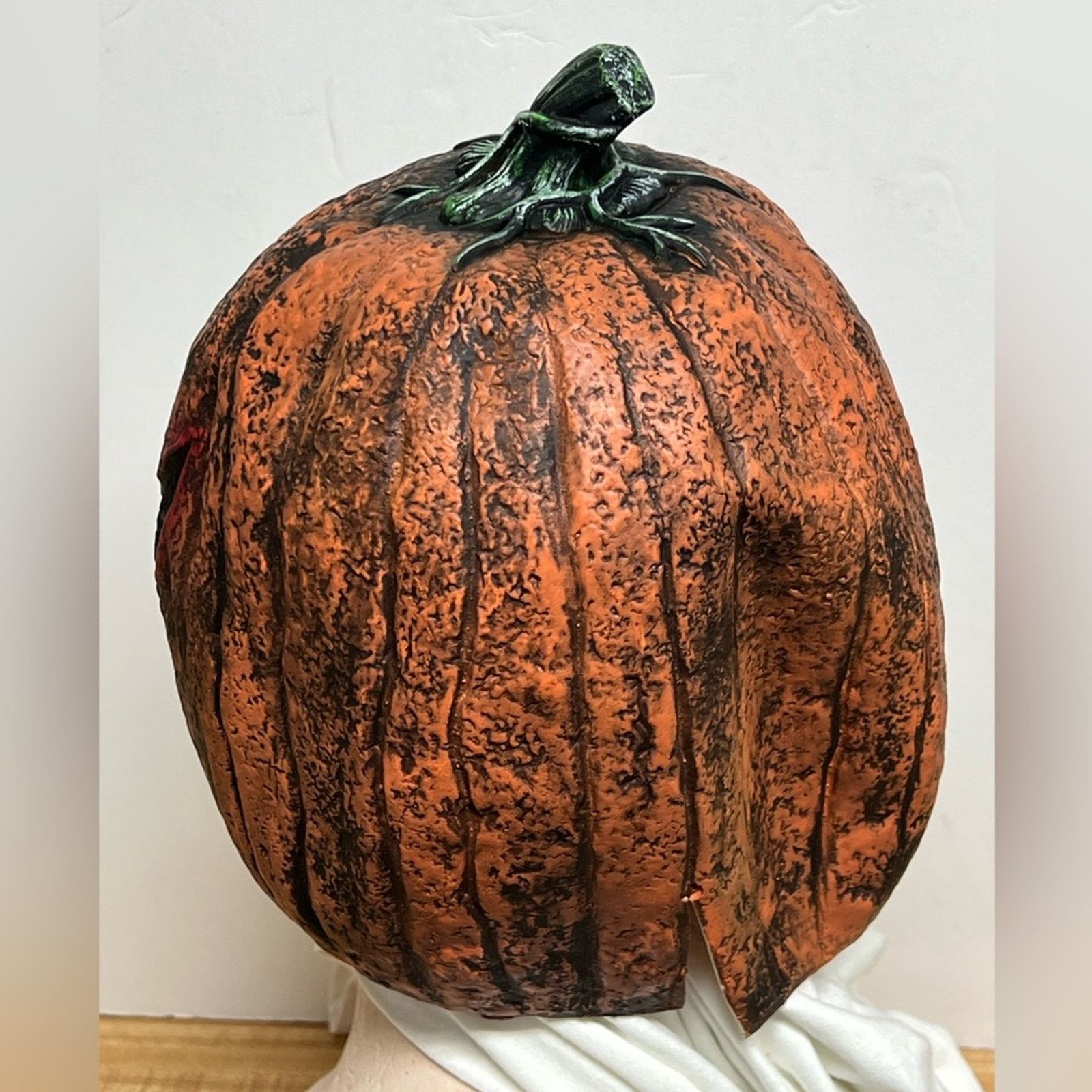 Athleta Scary Pumpkin Head Halloween Mask RARE Size ONE SIZE - 2 Thumbnail