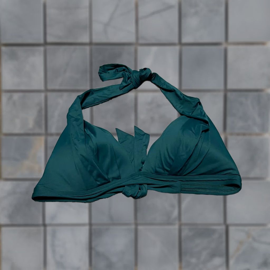 DKNY DKNY Bikini Top Womens Large Green Swim Suit Top Bikini L Green Womens Size L / US 10 / IT 46 - 1 Thumbnail