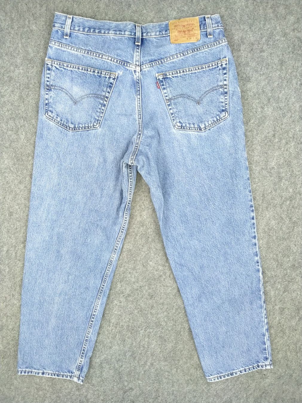 Levi's Blue Wash Vintage Levi's 550 Jeans 36x29.5 Denim -JN848 Size US 36 / EU 52 - 2 Thumbnail