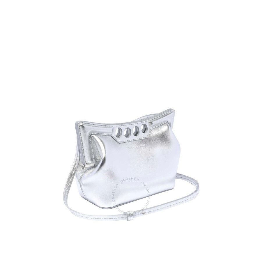 Alexander McQueen o1w1db10925 Size: OS/The Peak Bag Small in Silver Size ONE SIZE - 2 Thumbnail