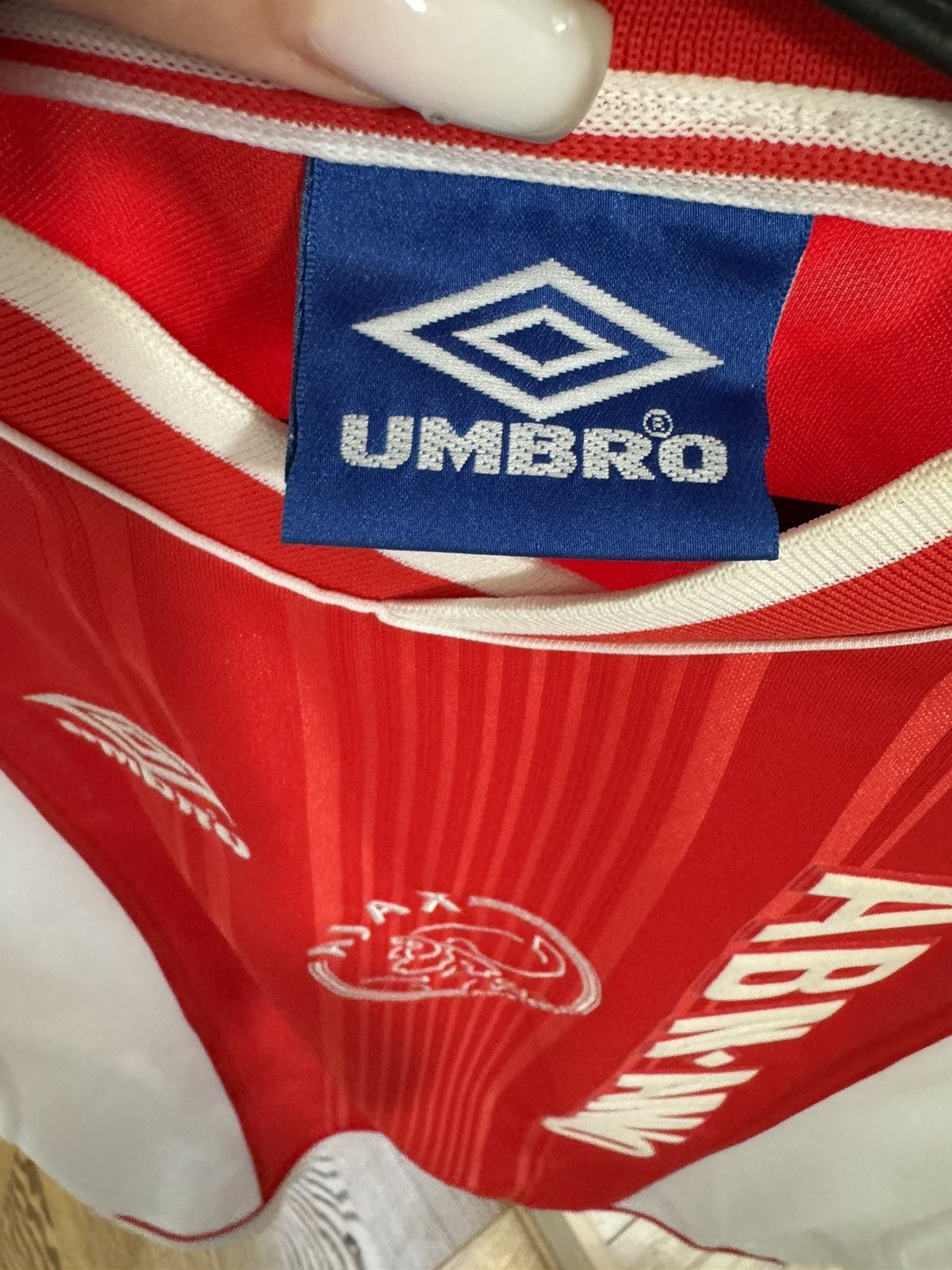 Umbro × Vintage AJAX AMSTERDAM 1999 2000 HOME SHIRT JERSEY UMBRO Size US L / EU 52-54 / 3 - 6 Thumbnail