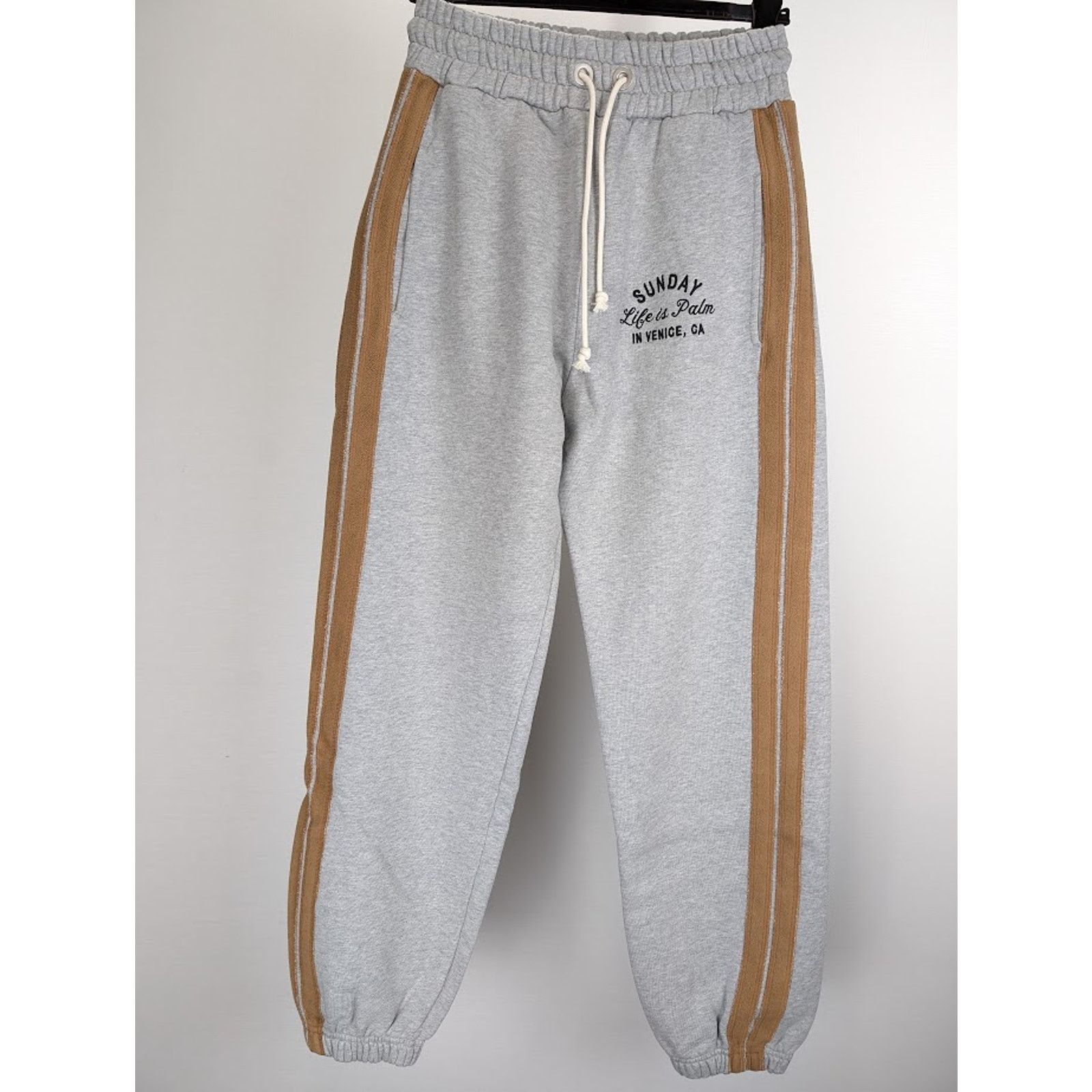 Palm Angels o1rshd1 Q:2 / Sunday Sweatpants & Joggers in Melange Grey Size US 32 / EU 48 - 2 Thumbnail