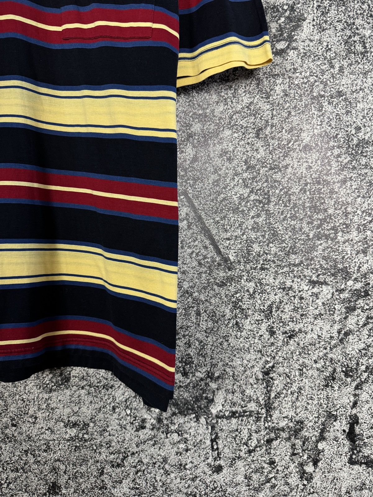Yves Saint Laurent Men’s Yves Saint Laurent Striped Polo Shirt Vintage YSL XL Size US XL / EU 56 / 4 - 5 Thumbnail