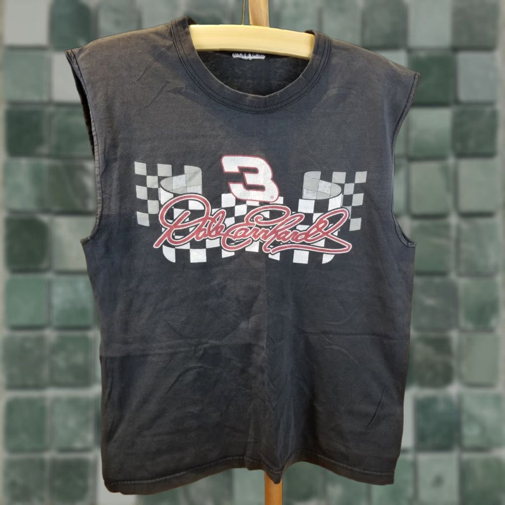 Vintage VINTAGE Dale Earnhardt Jr. T-Shirt Mens Cotton Jersey Black Sleeveless Size L Large NS Size US L / EU 52-54 / 3 - 1 Thumbnail