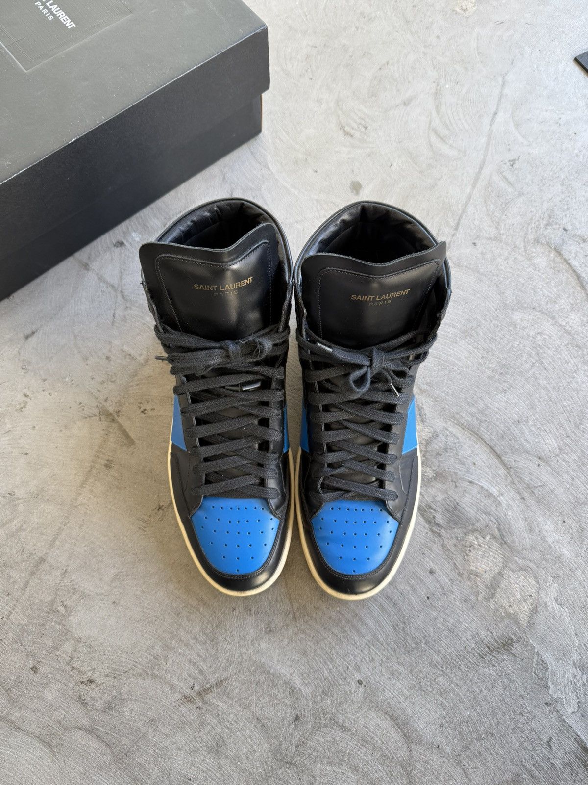 Yves Saint Laurent Saint Laurent SL-10 High Top Sneaker Sz. 41.5 Size US 8.5 / EU 41-42 - 3 Thumbnail