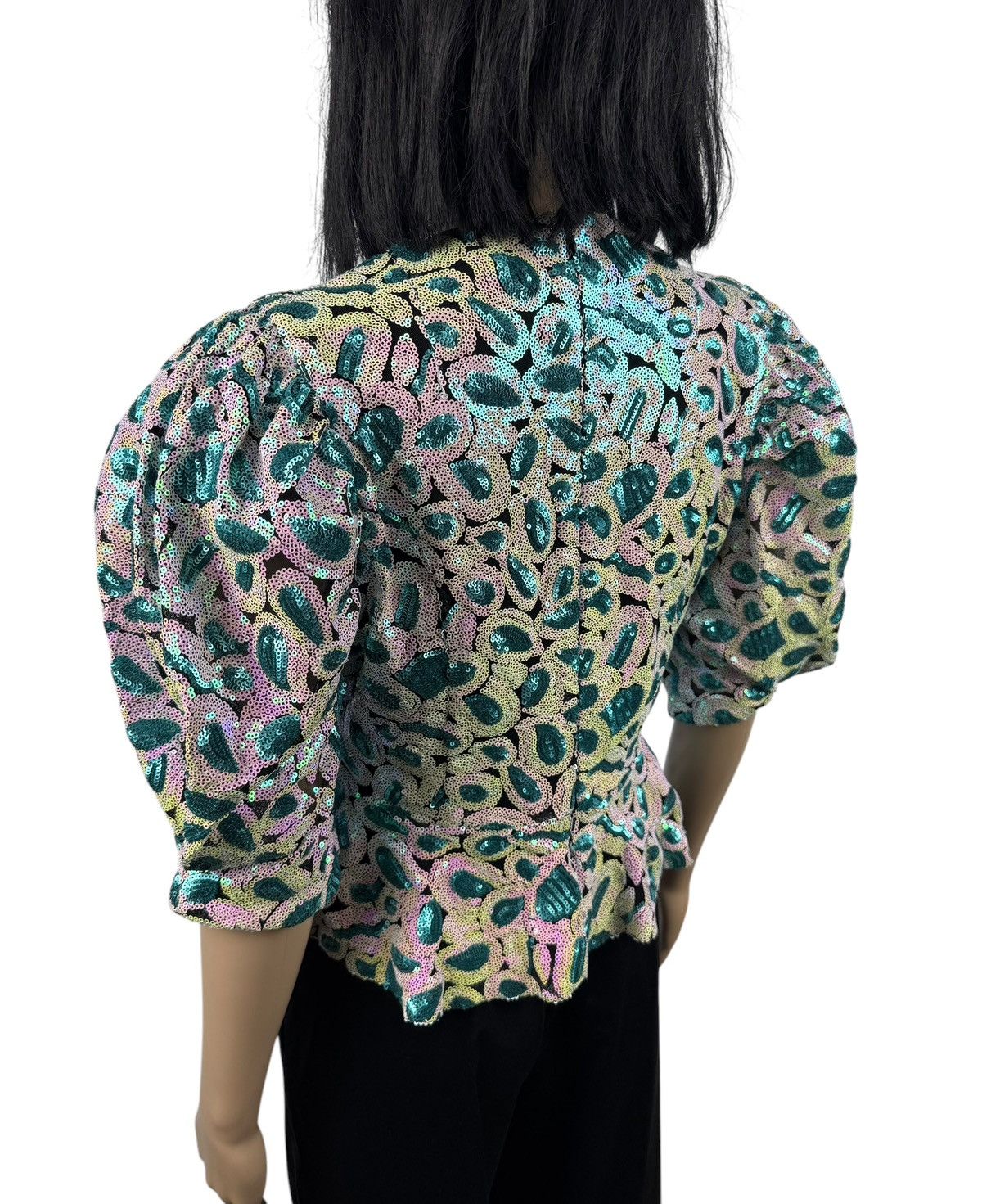ROTATE Rotate Birger Christensen Christina Top Gathered Sequined Size M / US 6-8 / IT 42-44 - 9 Thumbnail