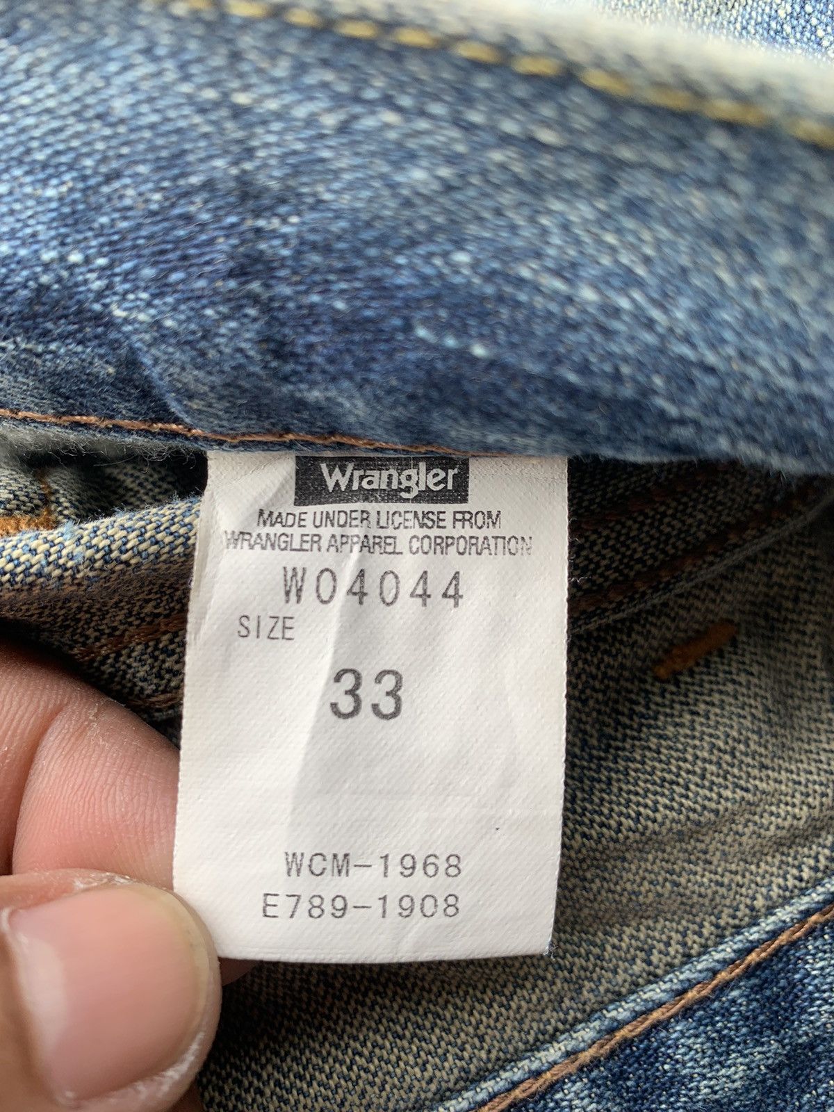 Wrangler Distressed vintage WRANGLER faded. Size US 34 / EU 50 - 5 Thumbnail