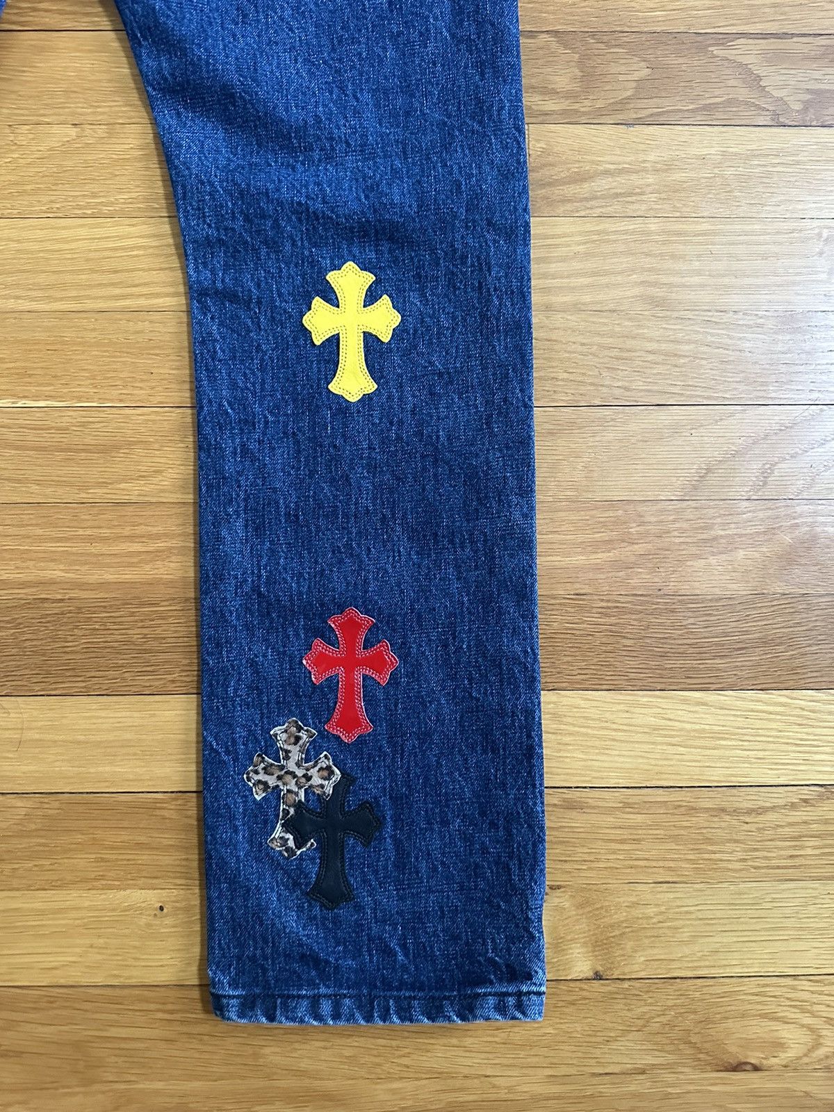 Chrome Hearts Custom Cross patch denim 1/1 special order Size US 29 - 13 Thumbnail
