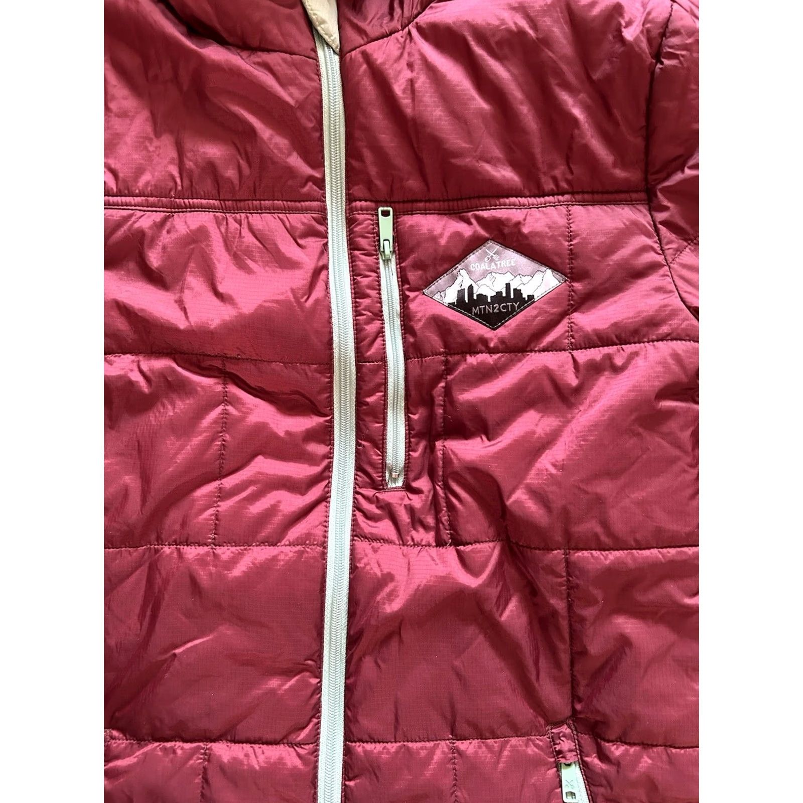 Camper VINTAGE CoalaTree Jacket Womens Large Camper Hooded Jacket Coat Red Green Casual Size L / US 10 / IT 46 - 3 Thumbnail