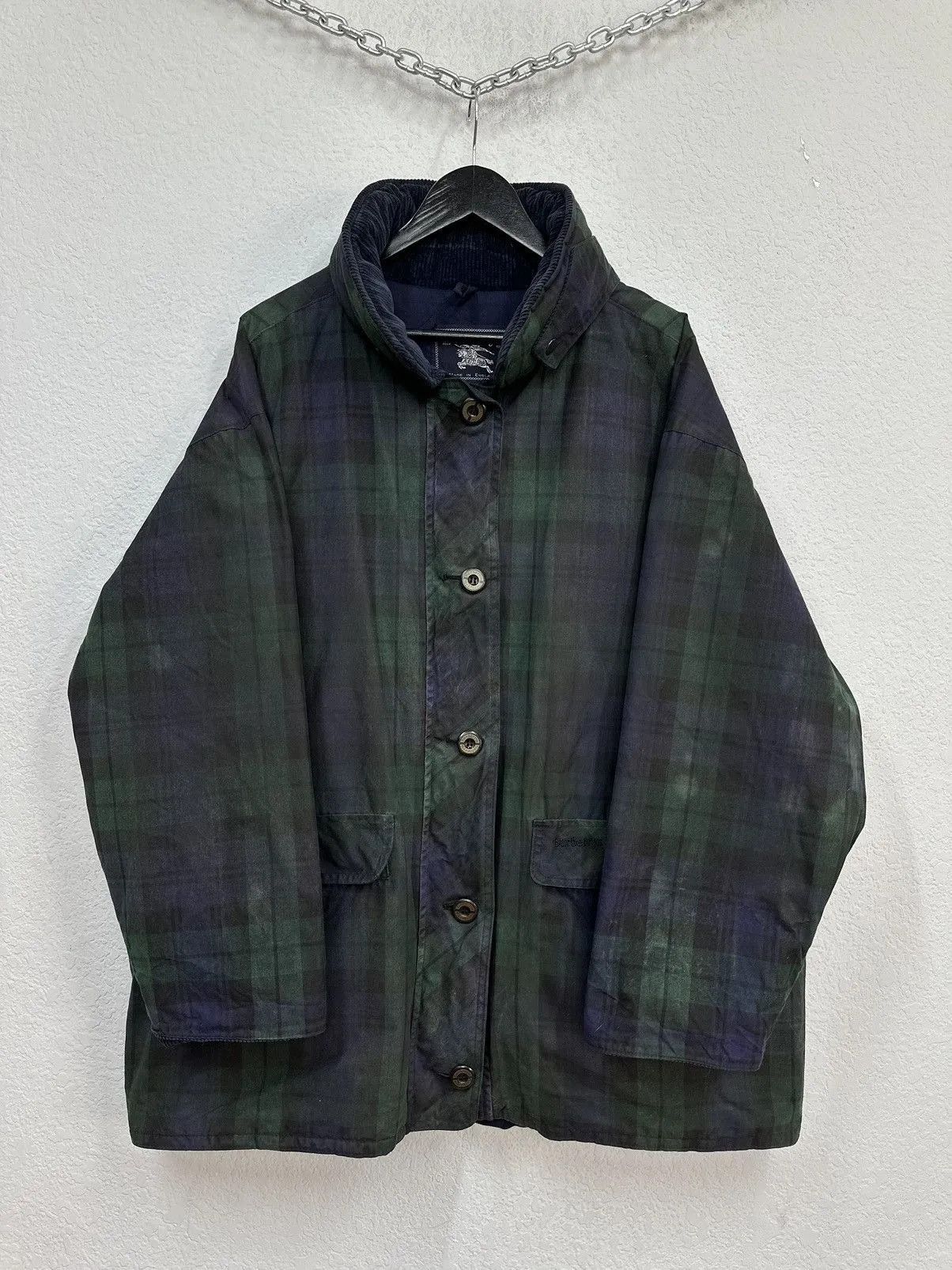 Barbour Burberry Barbour England Vintage Coat LBG JACKET Size US L / EU 52-54 / 3 - 1 Thumbnail