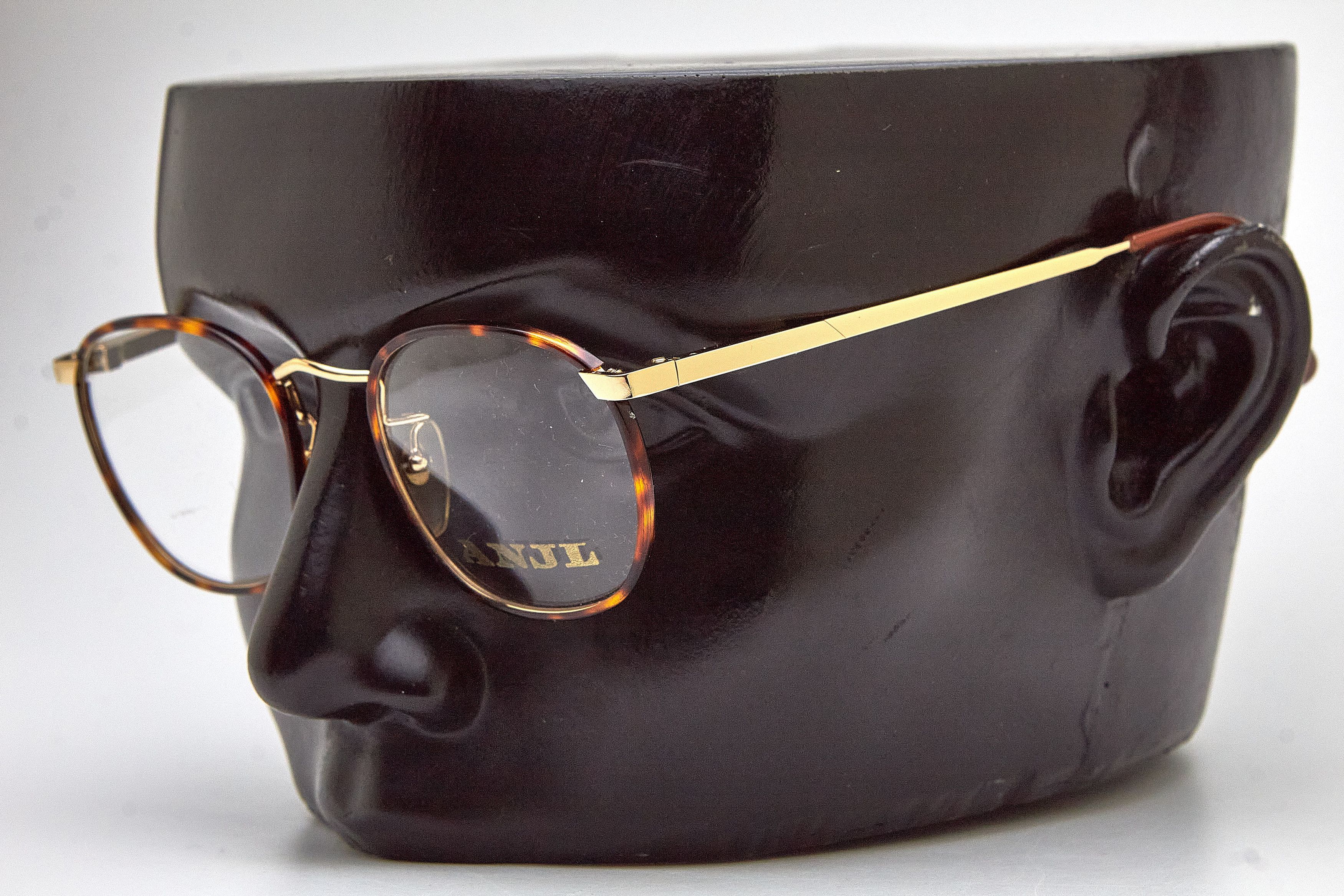 Vintage Old Money ANJL Gold&Tortoise Shell Round Quiet-Lux Specs Size ONE SIZE - 2 Thumbnail