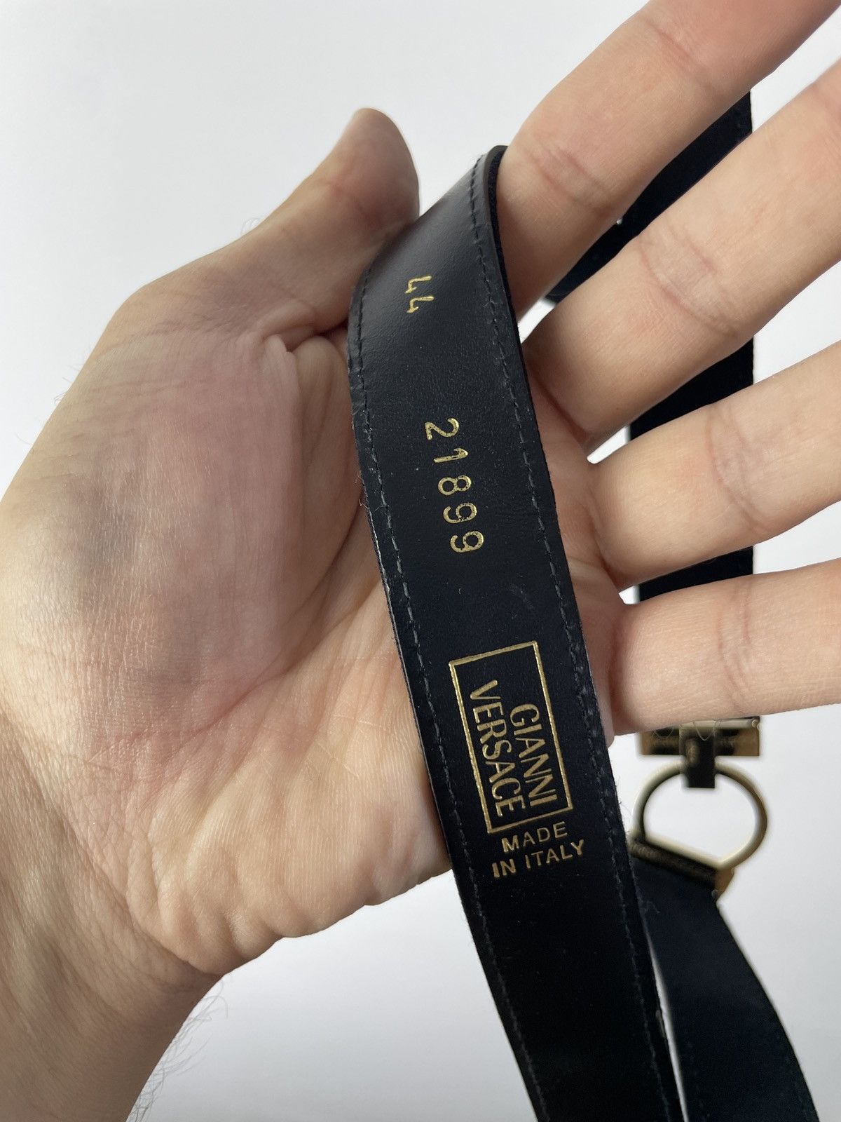 Versace Vintage Gianni Versace Leather and cotton belt Size ONE SIZE - 11 Thumbnail