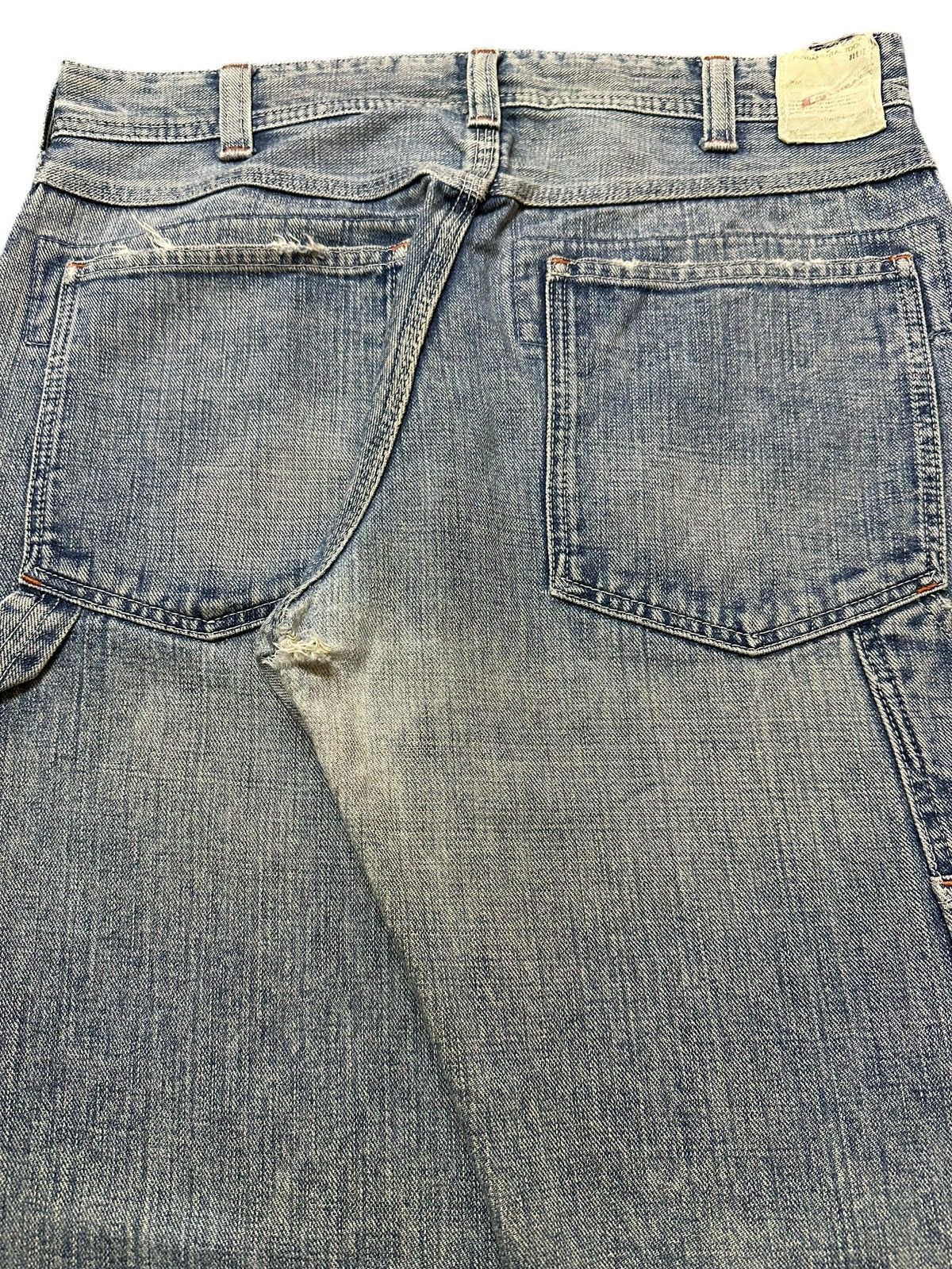 Japanese Brand Vintage Japanese Brand Mud Faded Wash Carpenter Baggy Jeans Size US 31 - 6 Thumbnail