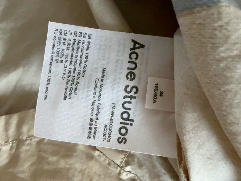 Acne Studios acne studios size:34 White short-sleeved T-shirt Size US XXS / EU 40 - 5 Thumbnail