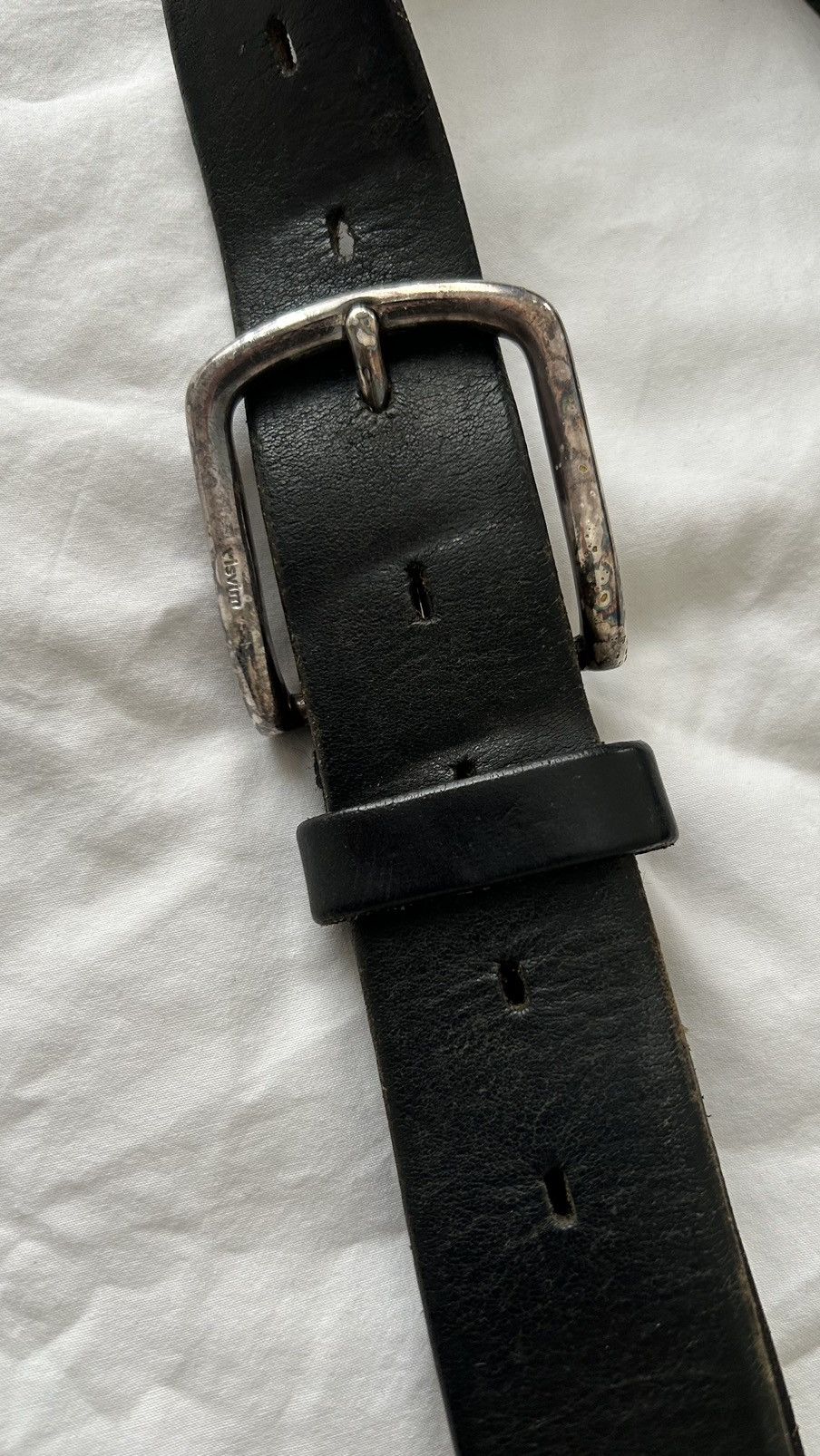 Visvim Black Leather Solid Brass Belt - Made in Japan | Grailed