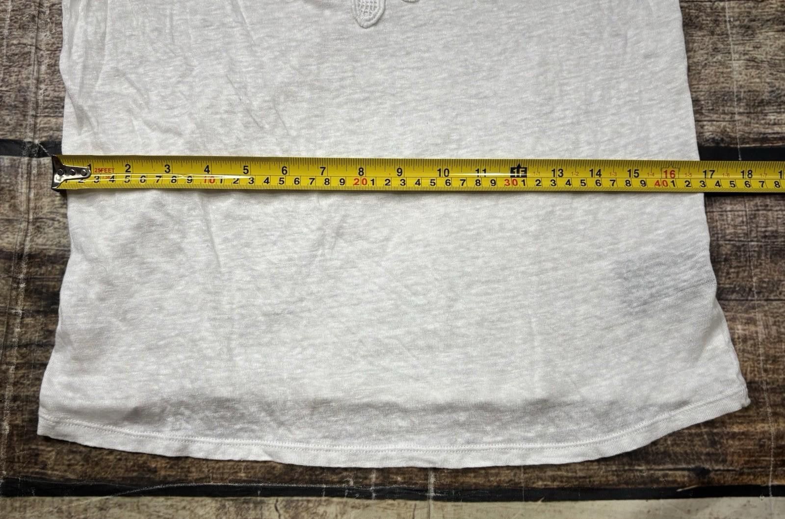 Other Anthropologie James Coviello Top Womens XS Linen Crochet Size XS / US 0-2 / IT 36-38 - 11 Thumbnail