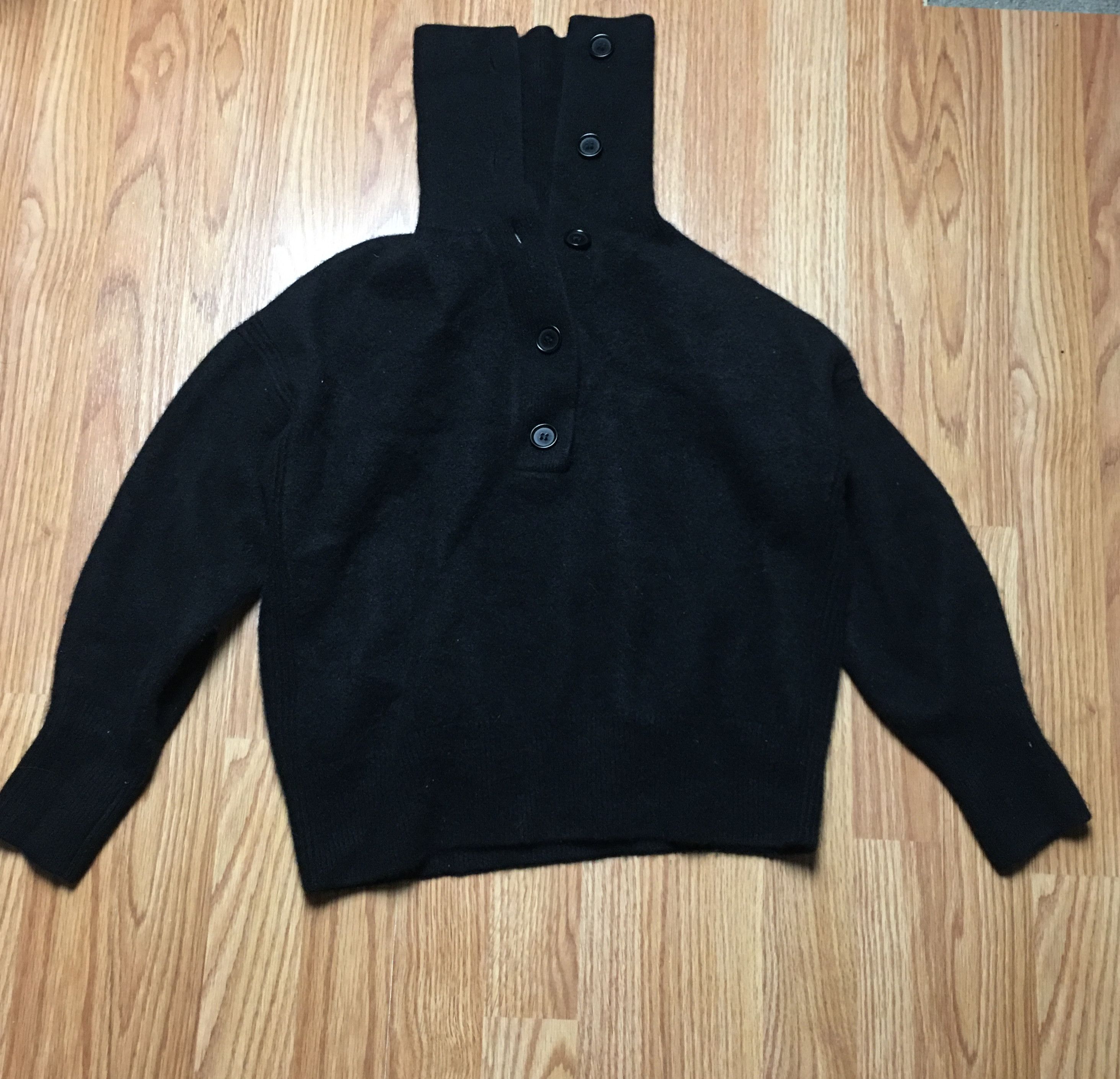 Cos COS Spread Collar Pure Cashmere Black Jumper Sweater Size S / US 4 / IT 40 - 8 Thumbnail