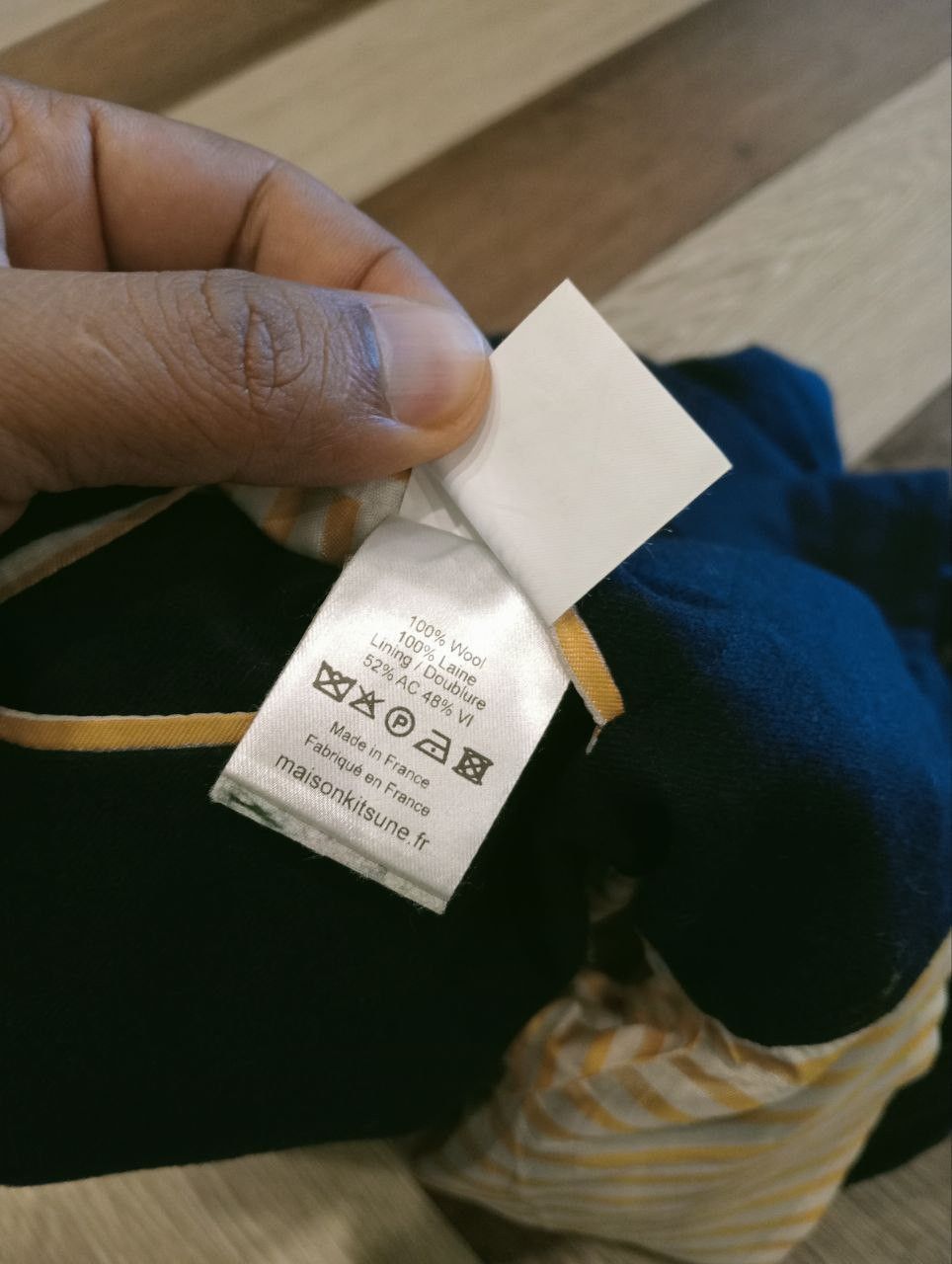 Maison Kitsune MAISON KITSUNE FOX BROTHERS TWO BUTTONS WOOL JACKET Size US M / EU 48-50 / 2 - 8 Thumbnail