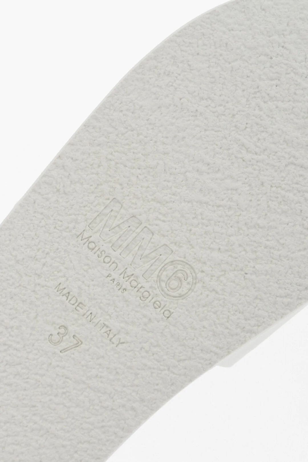 Maison Margiela og1mm0426 Solid-Color Slides in White Size US 5 / IT 35 - 4 Thumbnail