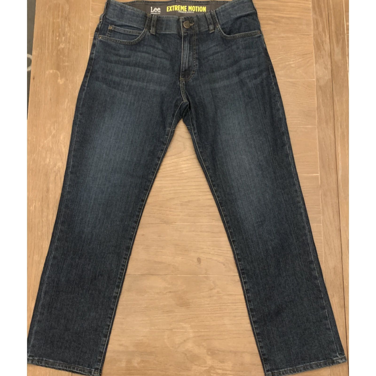 Lee LEE MODERN SERIES EXTREME MOTION STRAIGHT FIT TAPERED LEG DENIM JEANS EUC 30X34 Mens Jeans Regular 5-Pocket Blue Cotton Denim EUC 30X34 Size US 30 / EU 46 - 5 Thumbnail