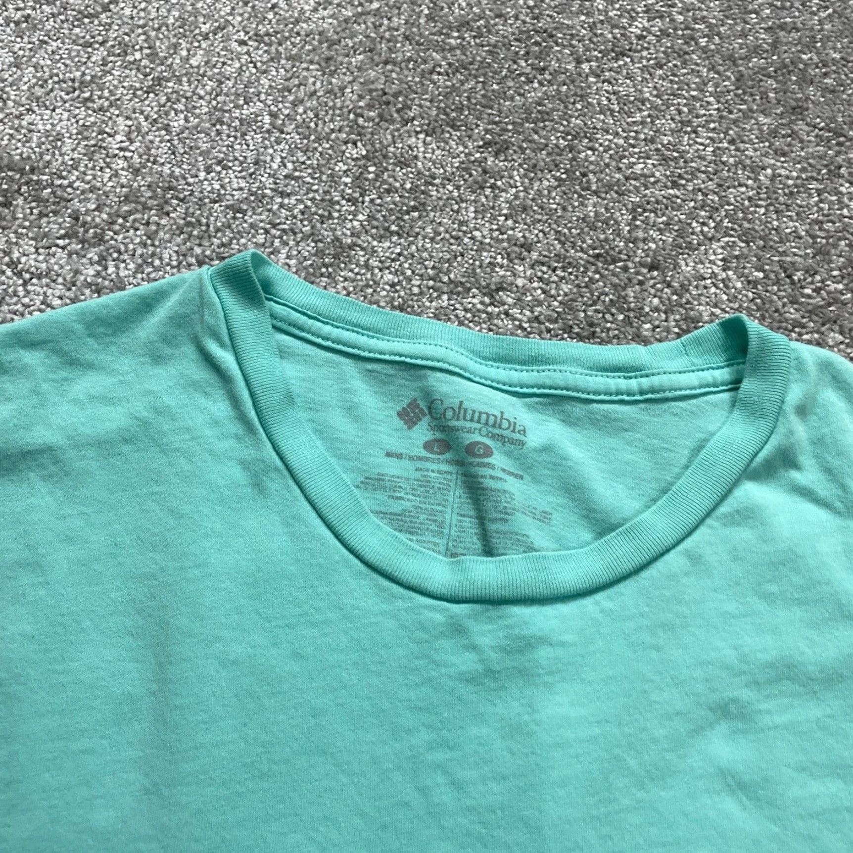 Vintage Columbia PFG Graphic T-Shirt Mens Large Green Crew Neck Short Sleeve Cotton Fish Outdoor Mens Size US L / EU 52-54 / 3 - 3 Thumbnail