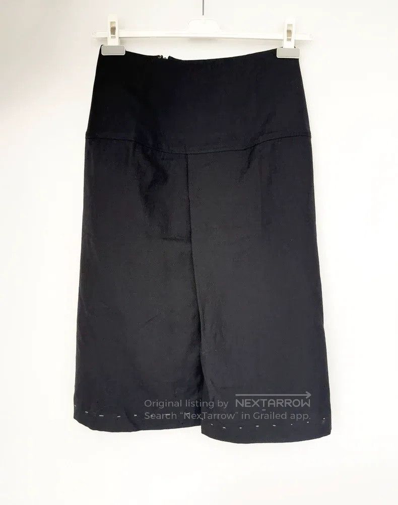 Yohji Yamamoto Yohji Yamamoto size 1 sewn with open thread skirt Size 24" / US 00 / IT 34 - 6 Thumbnail