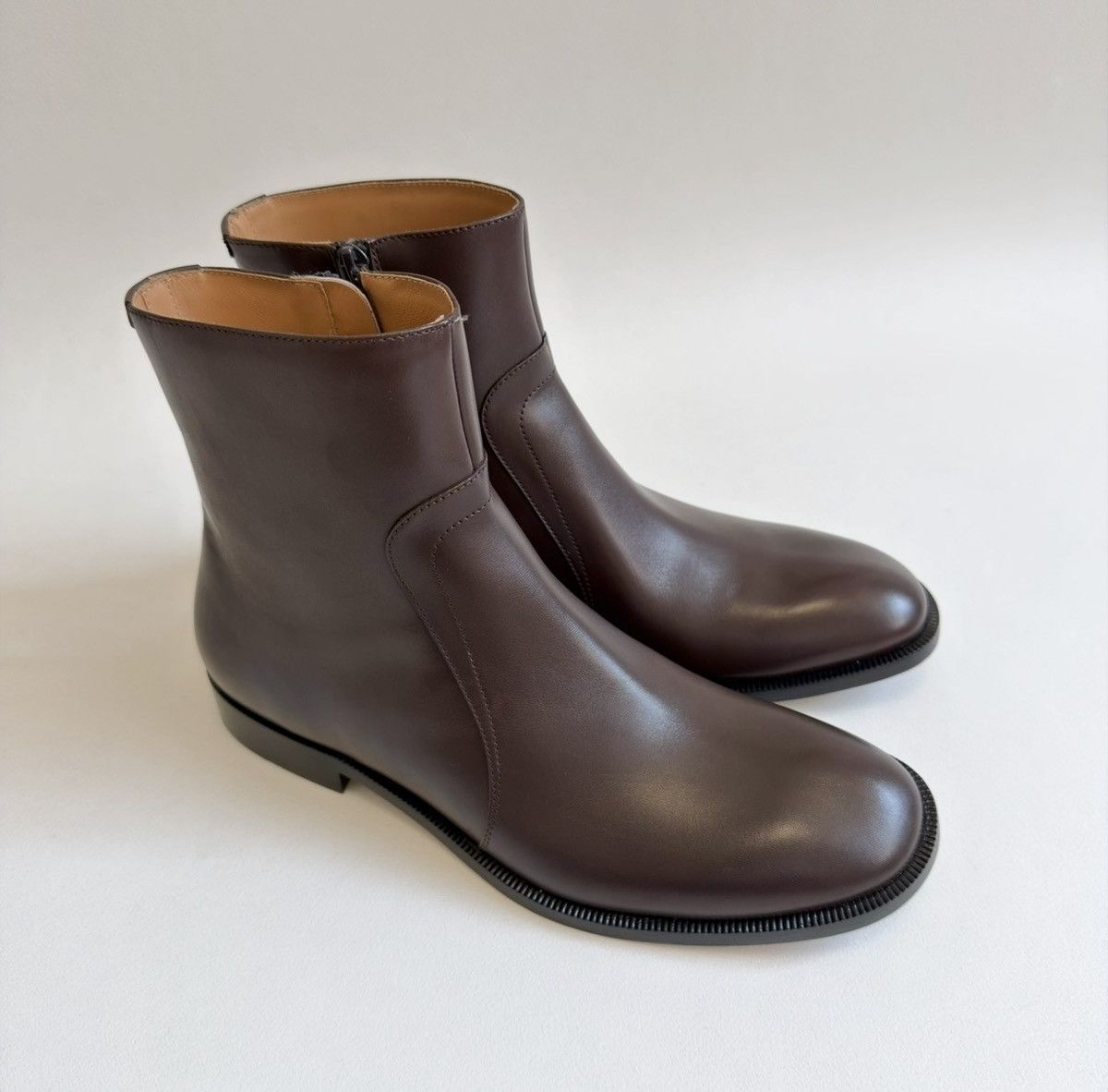 Maison Margiela Maison Margiela Replica Brown Leather Campus Boots 