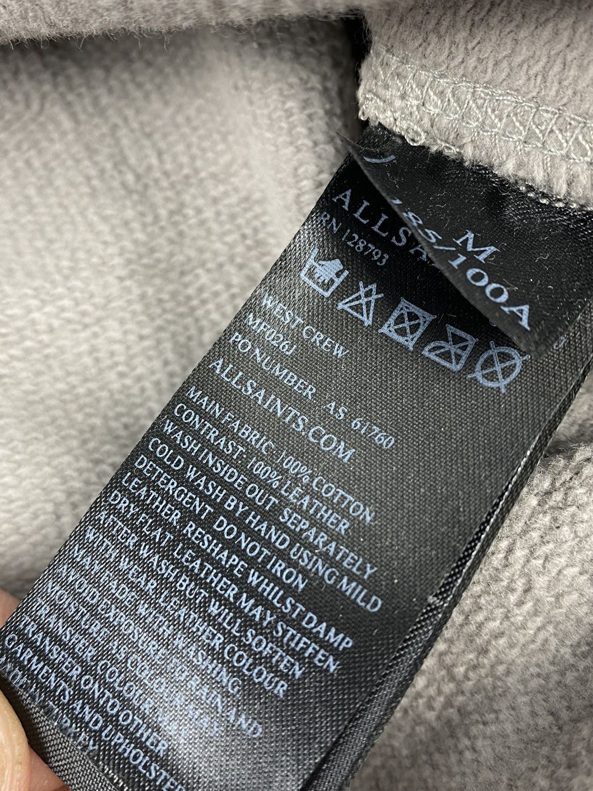 Allsaints Mens Allsaints Sweatshirt Size M Size US M / EU 48-50 / 2 - 13 Thumbnail