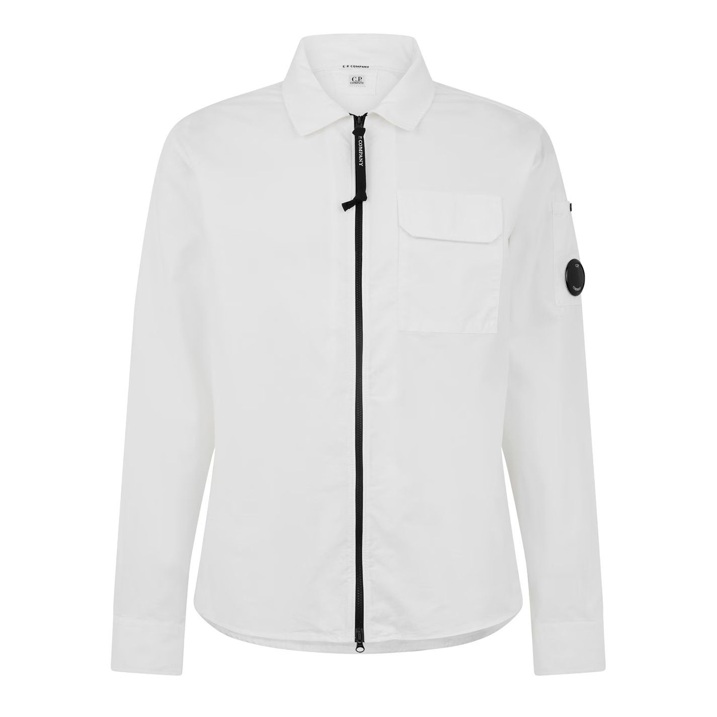 C.P. Company o1g2r1mq0426 Gabardine Lens Cotton Long Sleeve Overshirt Size US XXL / EU 58 / 5 - 1 Thumbnail