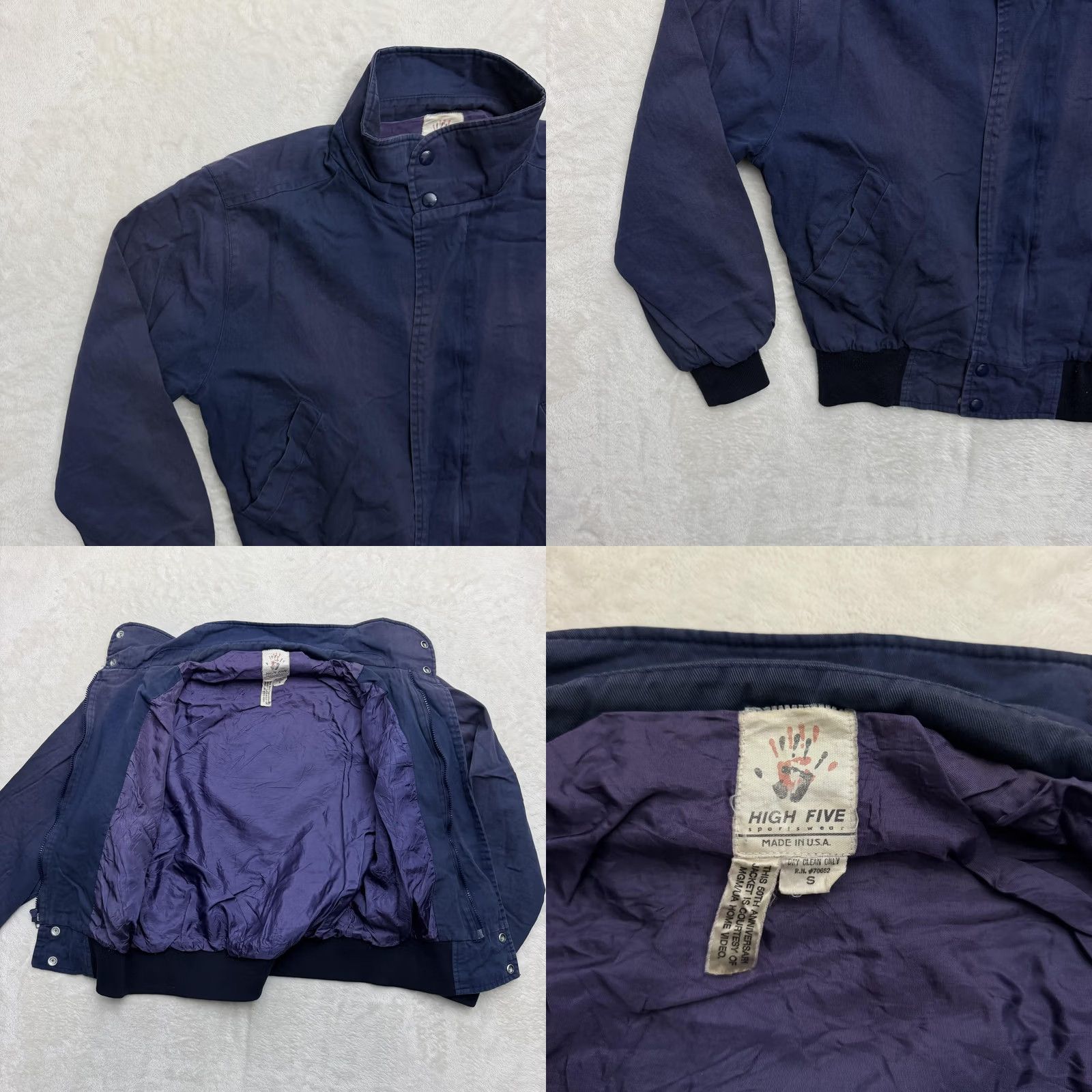 Vintage VINTAGE High Five Wizard Of Oz Jacket Mens S Blue Bomber Embroidered 50th Size US S / EU 44-46 / 1 - 9 Thumbnail