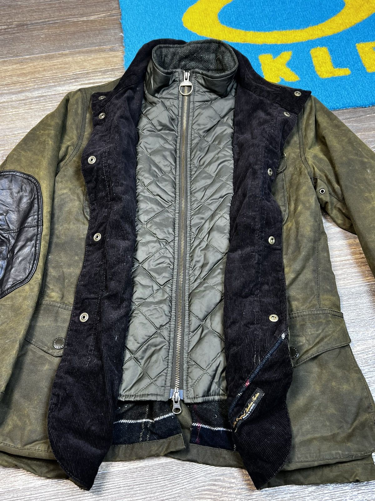 Barbour Barbour Ogston Green Waxed Jacket with Elbow Size US S / EU 44-46 / 1 - 12 Thumbnail