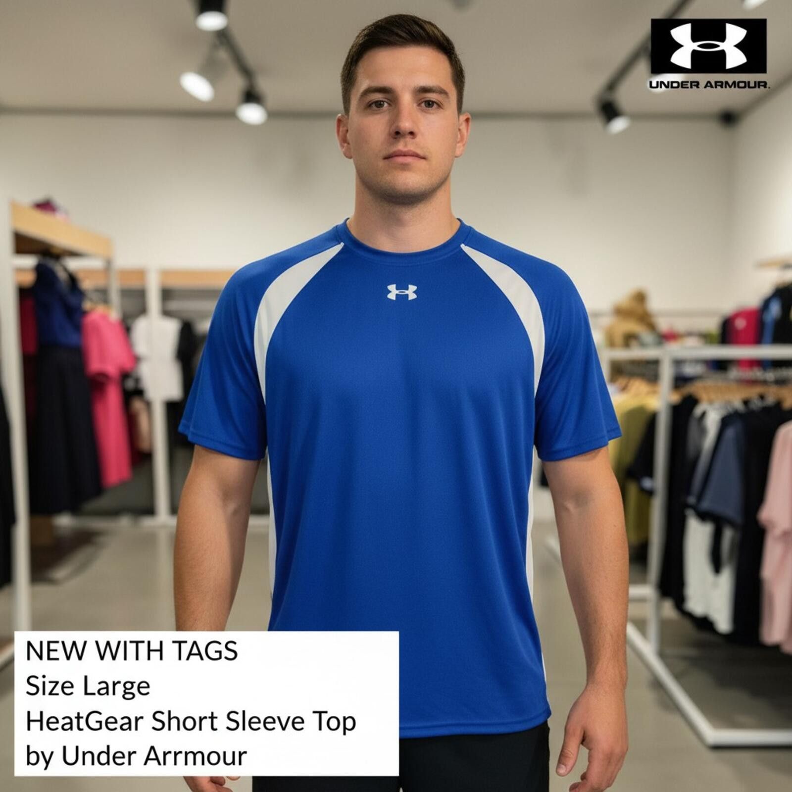 Under Armour Under Armour HeatGear Loose Fit Short Sleeve Top - Size L - Size US L / EU 52-54 / 3 - 1 Thumbnail