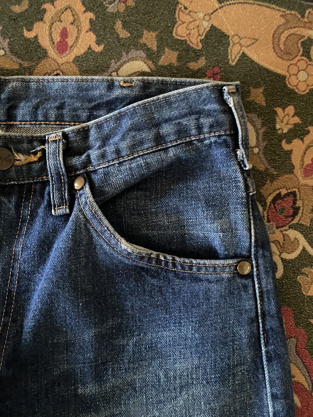 Japanese Brand × Vintage × Wrangler Vintage Wrangler Selvedge Denim Redline Pant Size US 28 / EU 44 - 3 Thumbnail