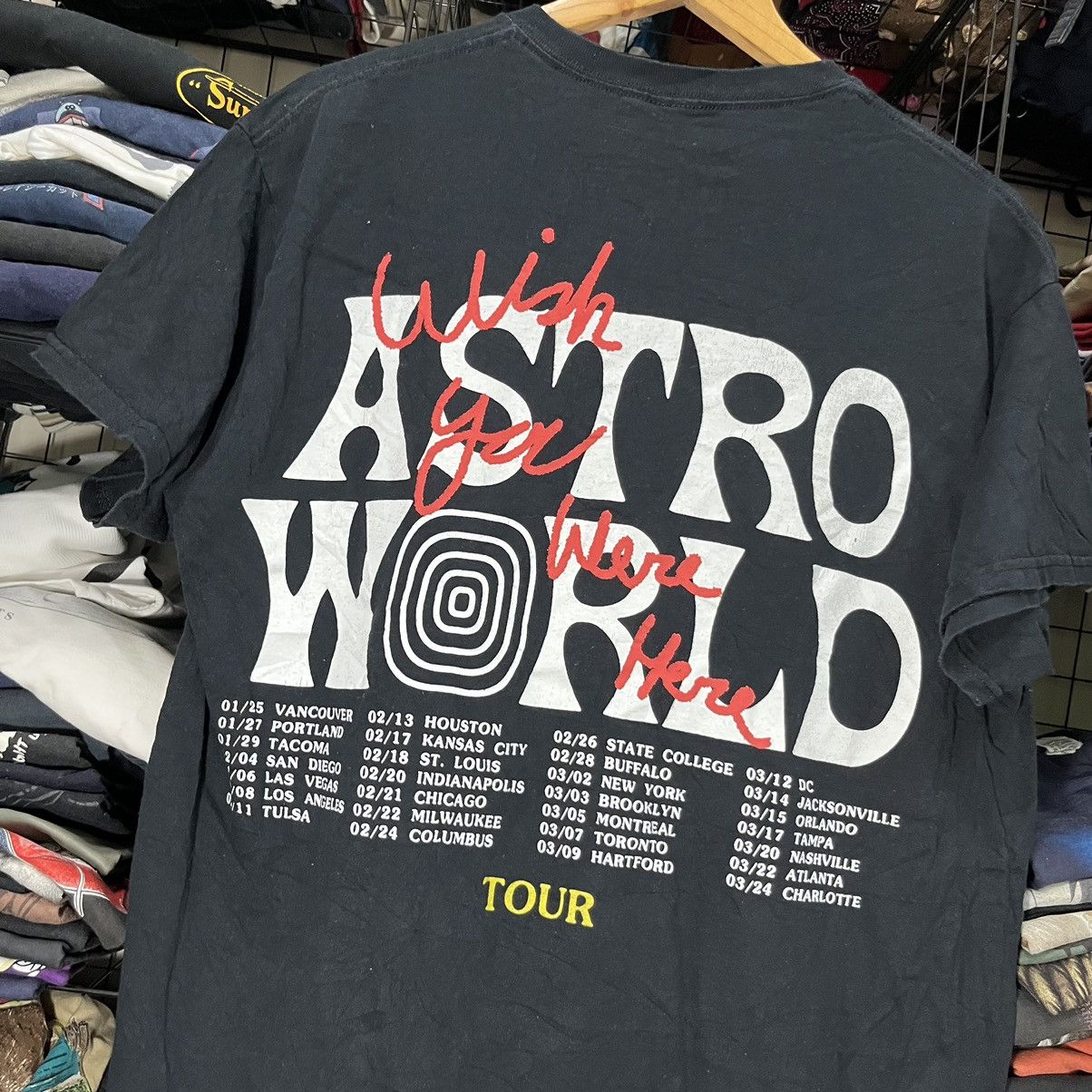 Travis Scott Travis Scott Wish You Where Here Astro World Tour Size US L / EU 52-54 / 3 - 4 Thumbnail