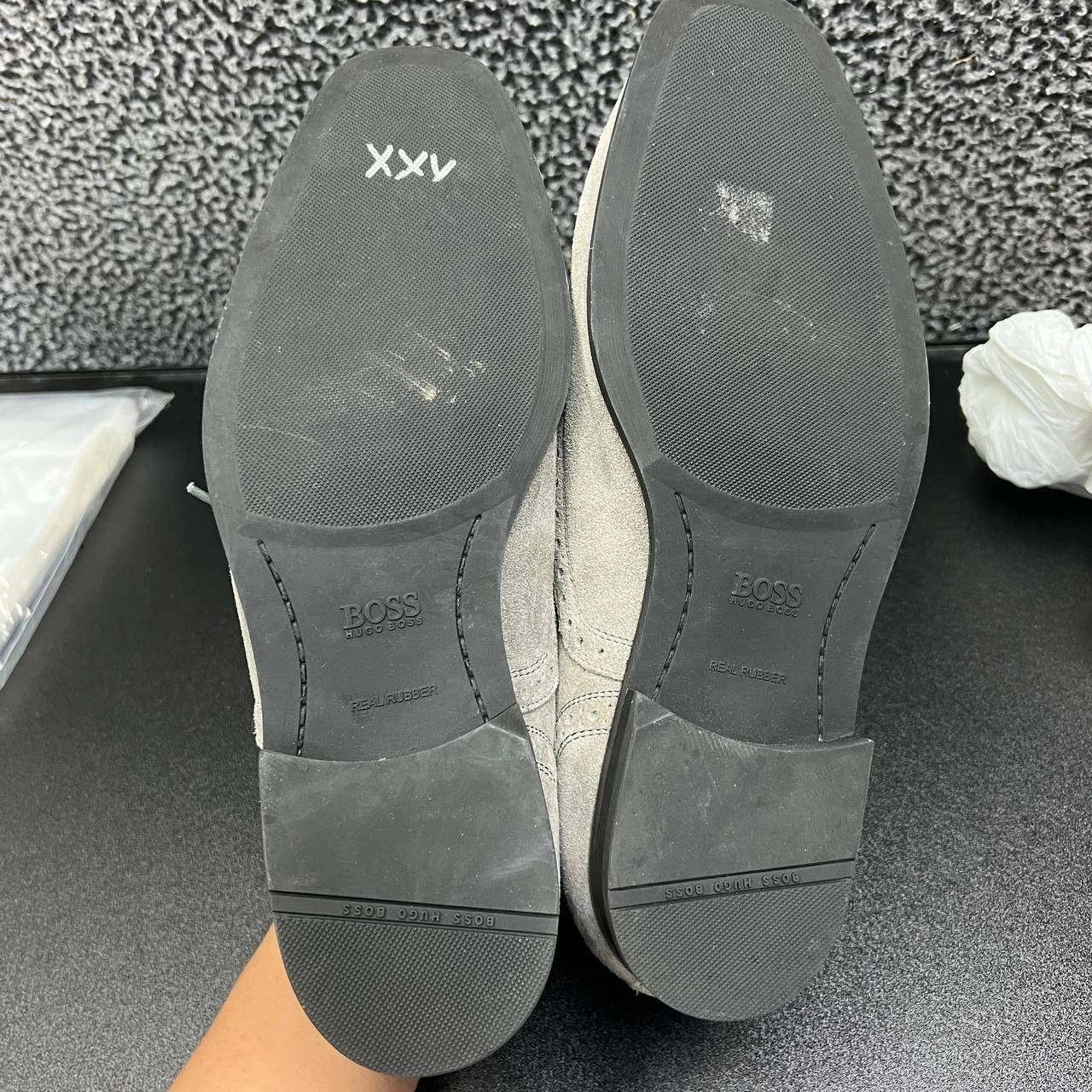 Hugo Boss Hugo Boss Dress Shoes Men 8 Suede Derby Lace-Up 50211002 Size US 8 / EU 41 - 6 Thumbnail