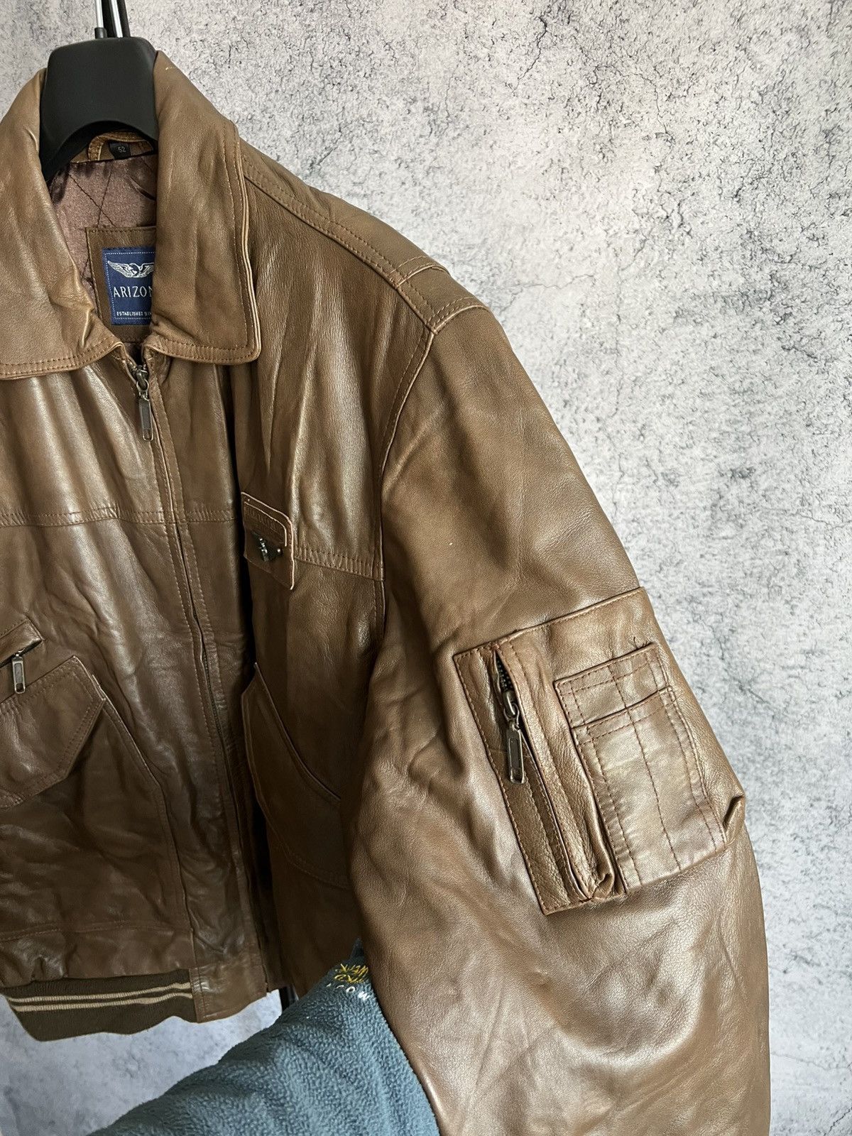 Leather Vintage Arizona Leather Jacket Marcucci Skins USA Air Force Size US L / EU 52-54 / 3 - 5 Thumbnail
