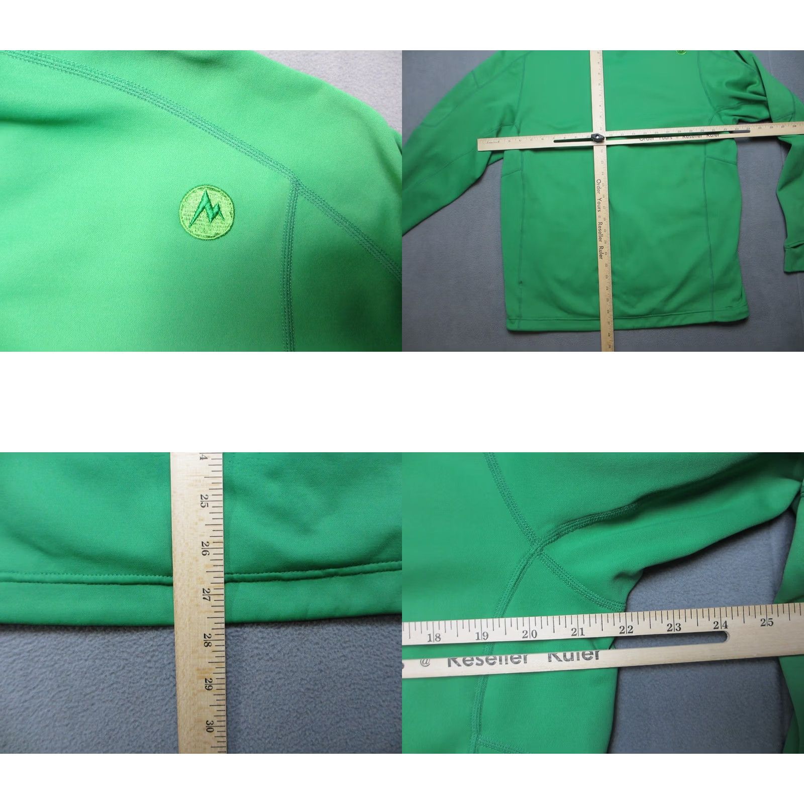 Marmot Marmot Jacket Men's Large Green Hooded Full Zip Fleece Lined Thumbhole Sleeve Regular Fit Hiking Walking Size US L / EU 52-54 / 3 - 8 Thumbnail