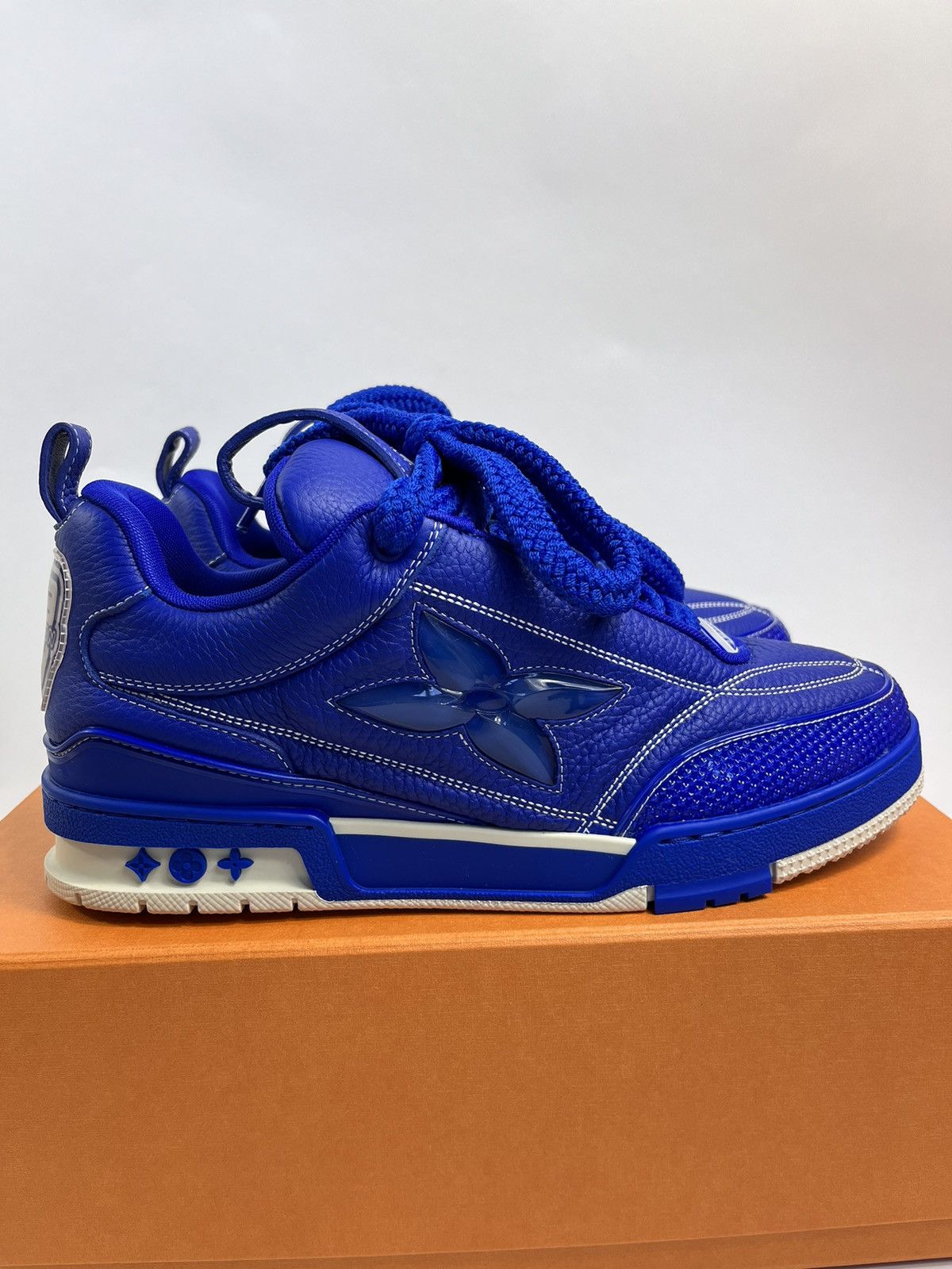 image of Kidsuper Studios x Louis Vuitton Sk8 Low-Top Sneakers in Blue, Men's