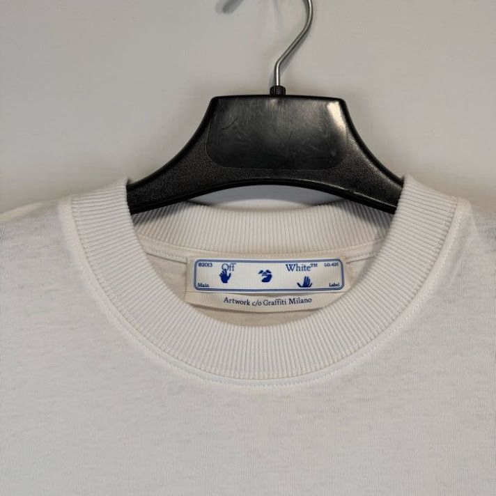 Off-White o1rshd1 Q:2 / GM Slim Short Sleeve Tee Shirt in White Size US L / EU 52-54 / 3 - 7 Thumbnail