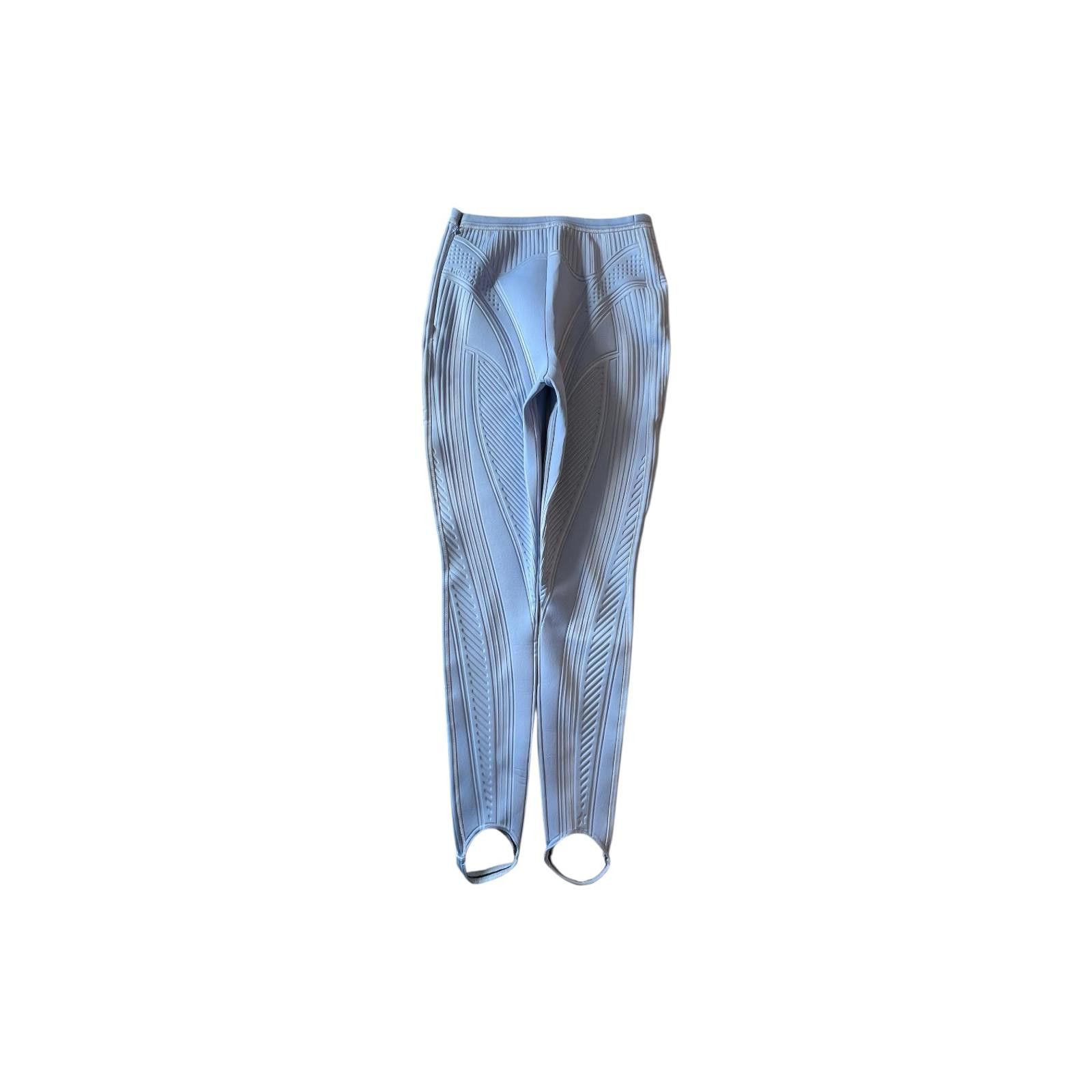 Mugler Mugler Stirrup Legging Pale Blue UK16 Size 34" / US 12 / IT 48 - 1 Thumbnail