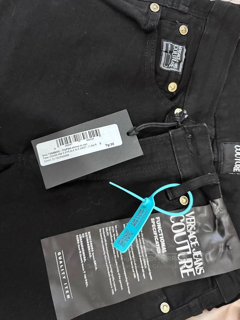 Versace Versace Black jeans Size US 33 - 1 Thumbnail