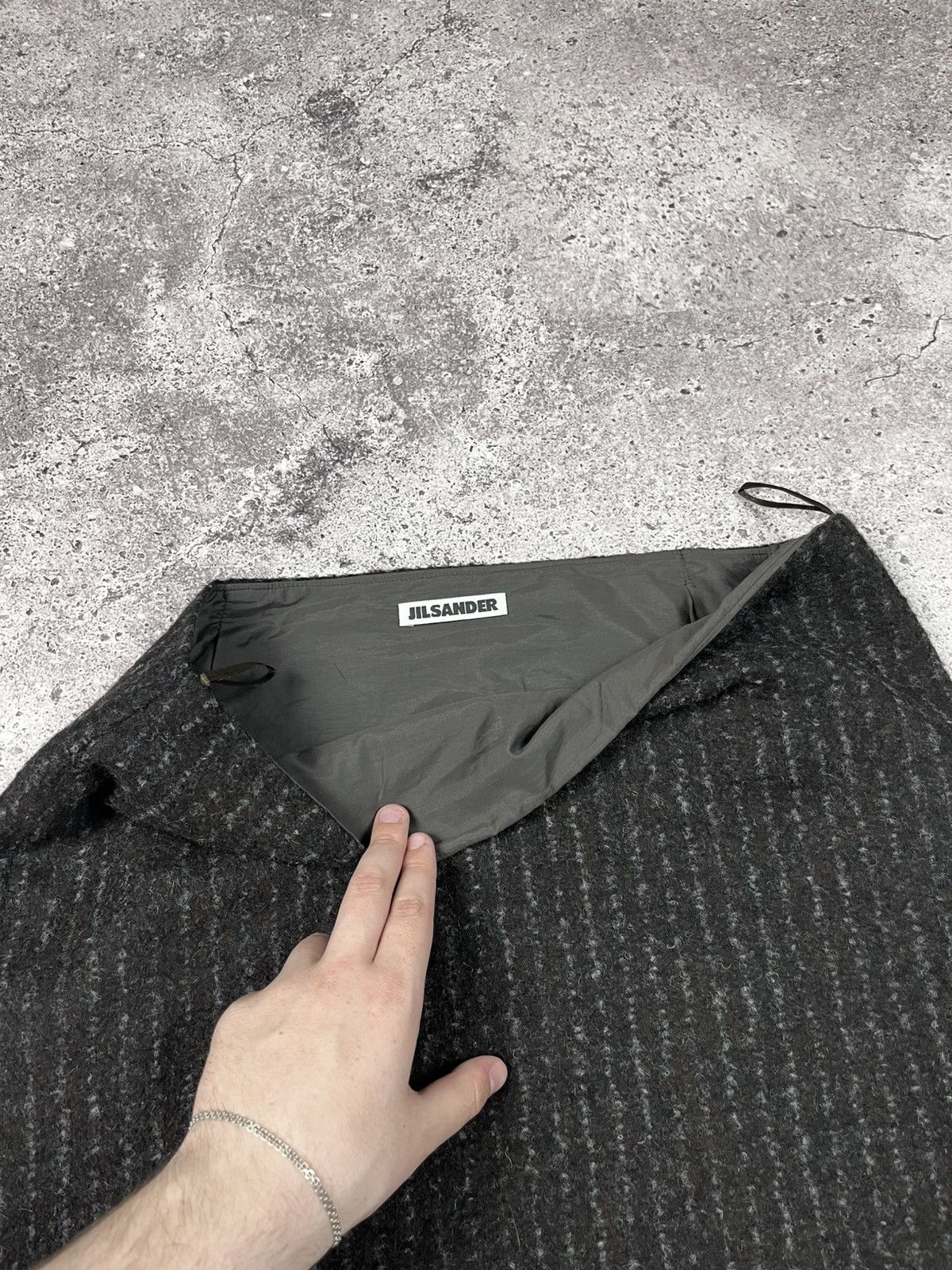 Designer × Jil Sander × Vintage Vintage Jil Sander Skirt Alpaca Size 42 Size 42" / US 20 - 3 Thumbnail